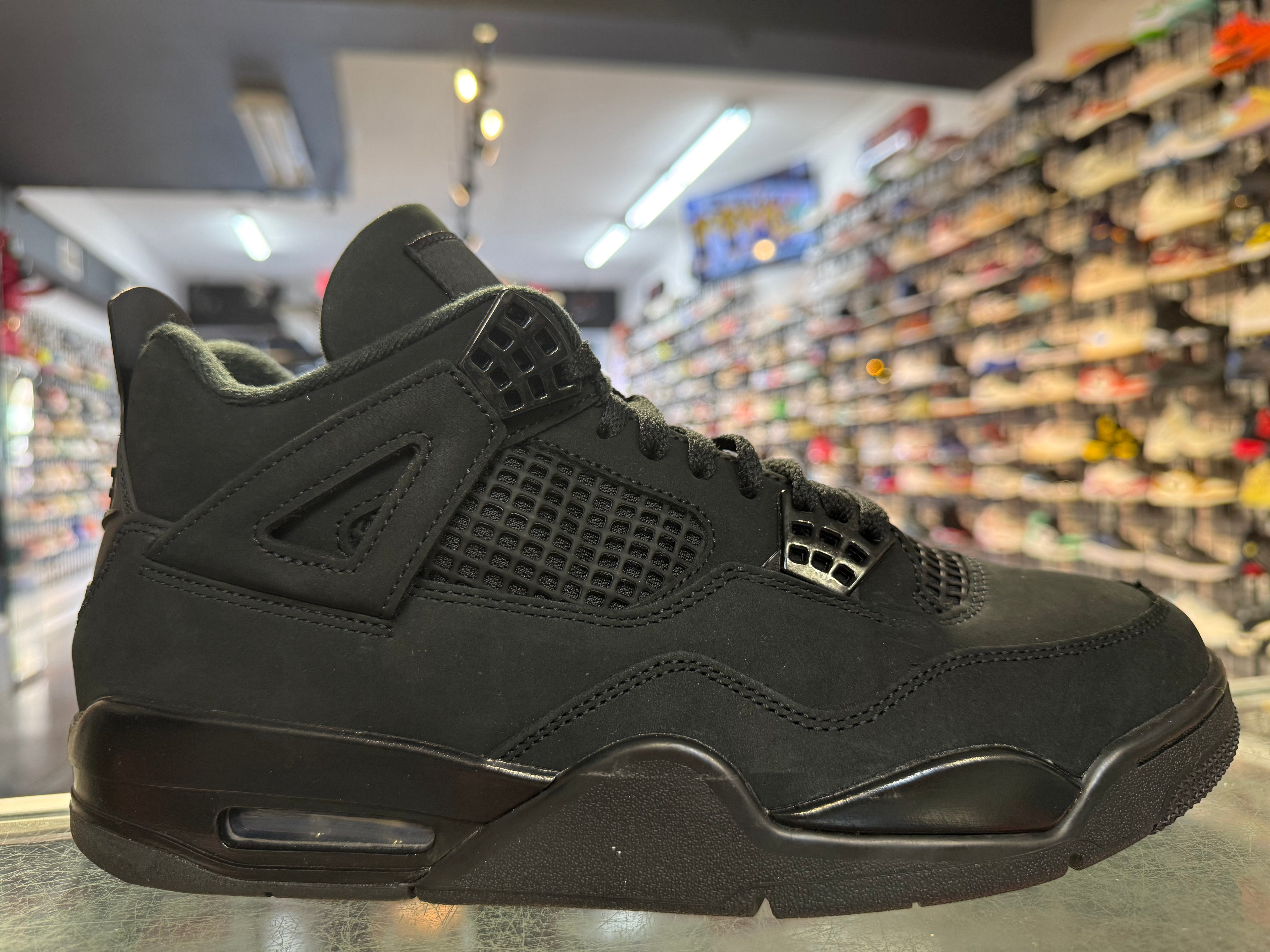 Size 10.5 Air Jordan 4 "Black Cat"