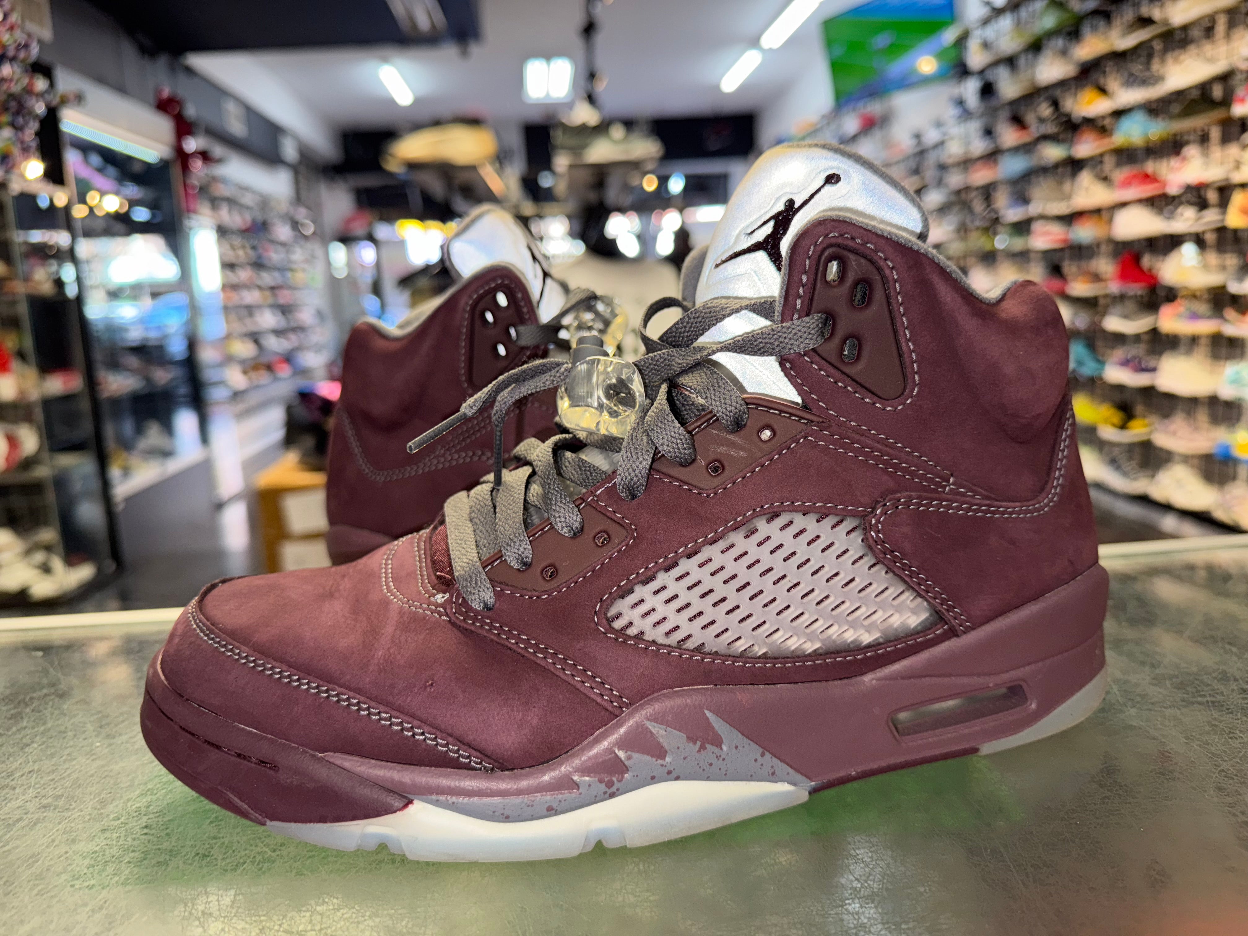 Size 9.5 Air Jordan 5 "Burgundy"