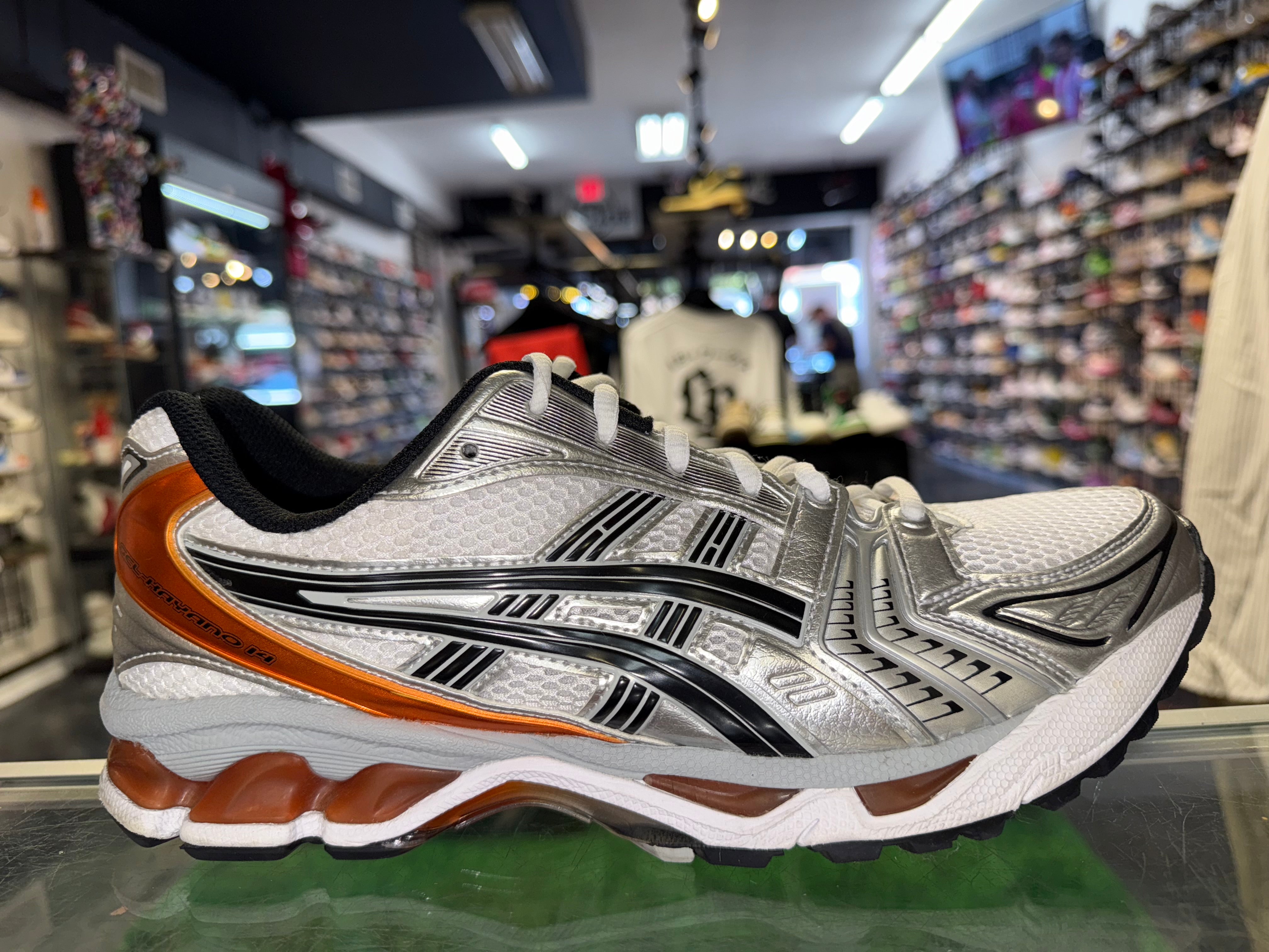 Size 10 Asics Gel-Kayano "Piquant Orange"