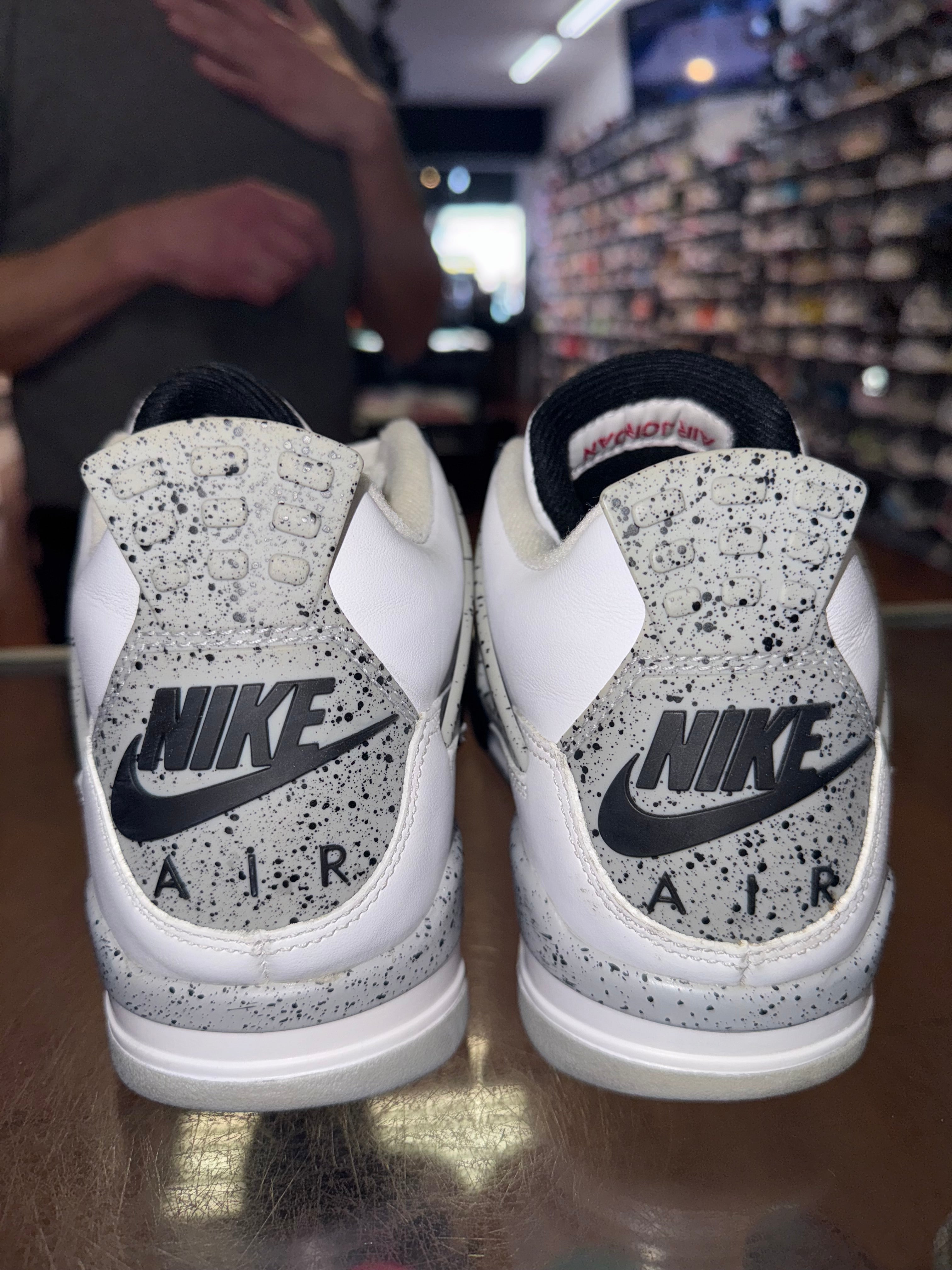 Size 8 Air Jordan 4 "White Cement"