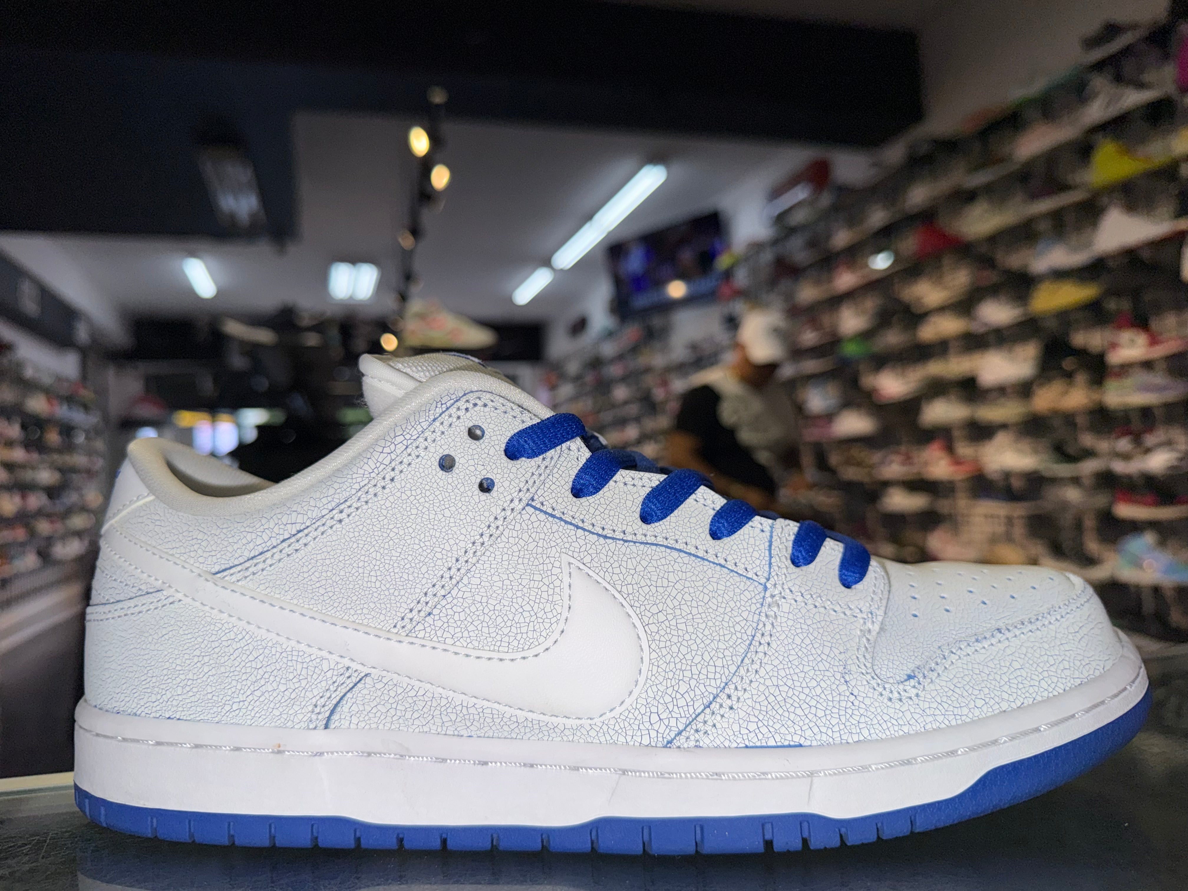 Size 11.5 Dunk Low SB “Premium White Game Royal”