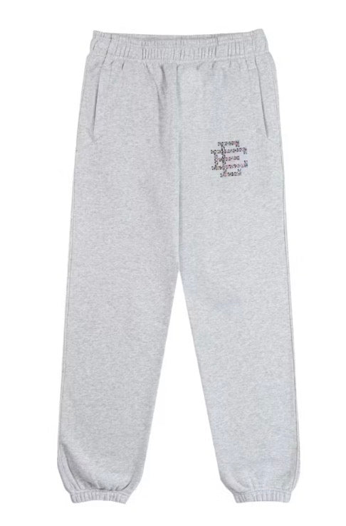Size M Eric Emanuel x Swarovski EE Sweatpants “Grey/Multicolor” Brand New