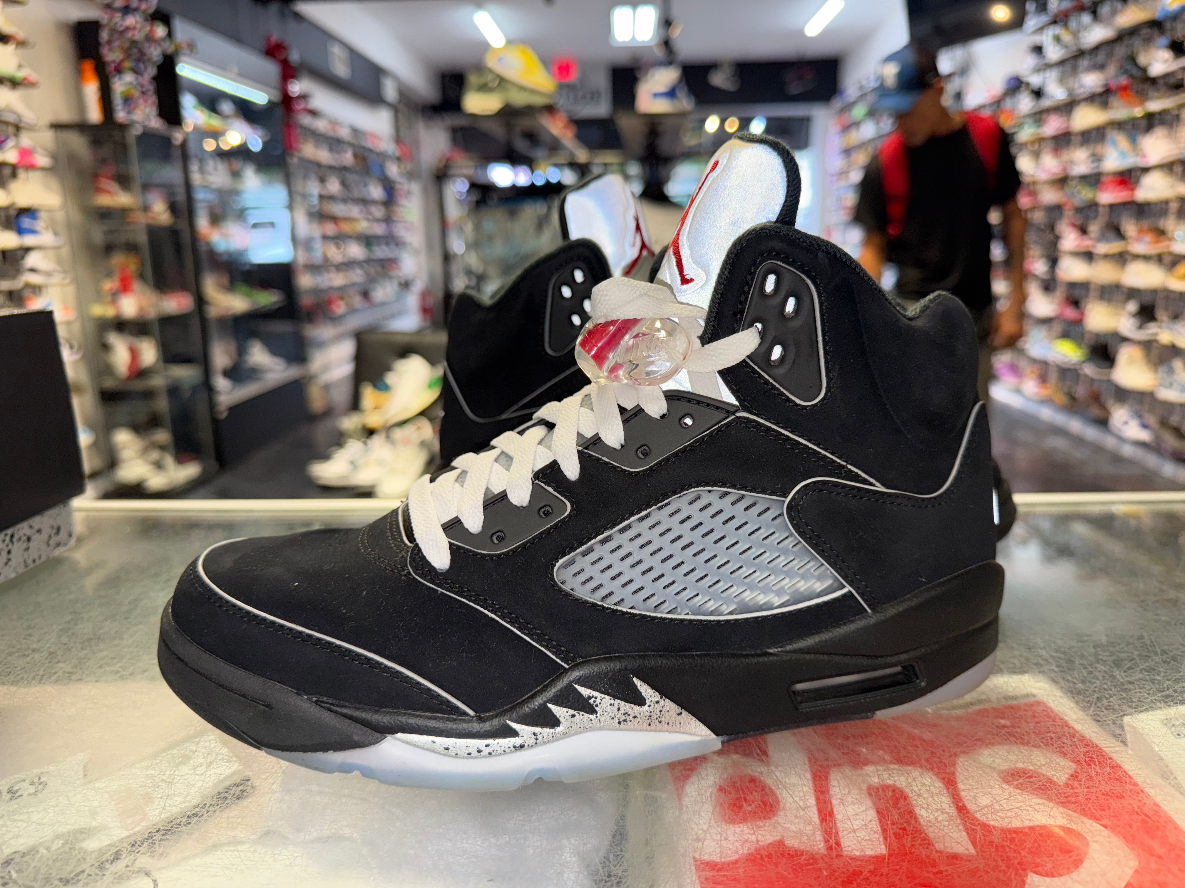 Size 9 Air Jordan 5 "Black Metallic Metallic"