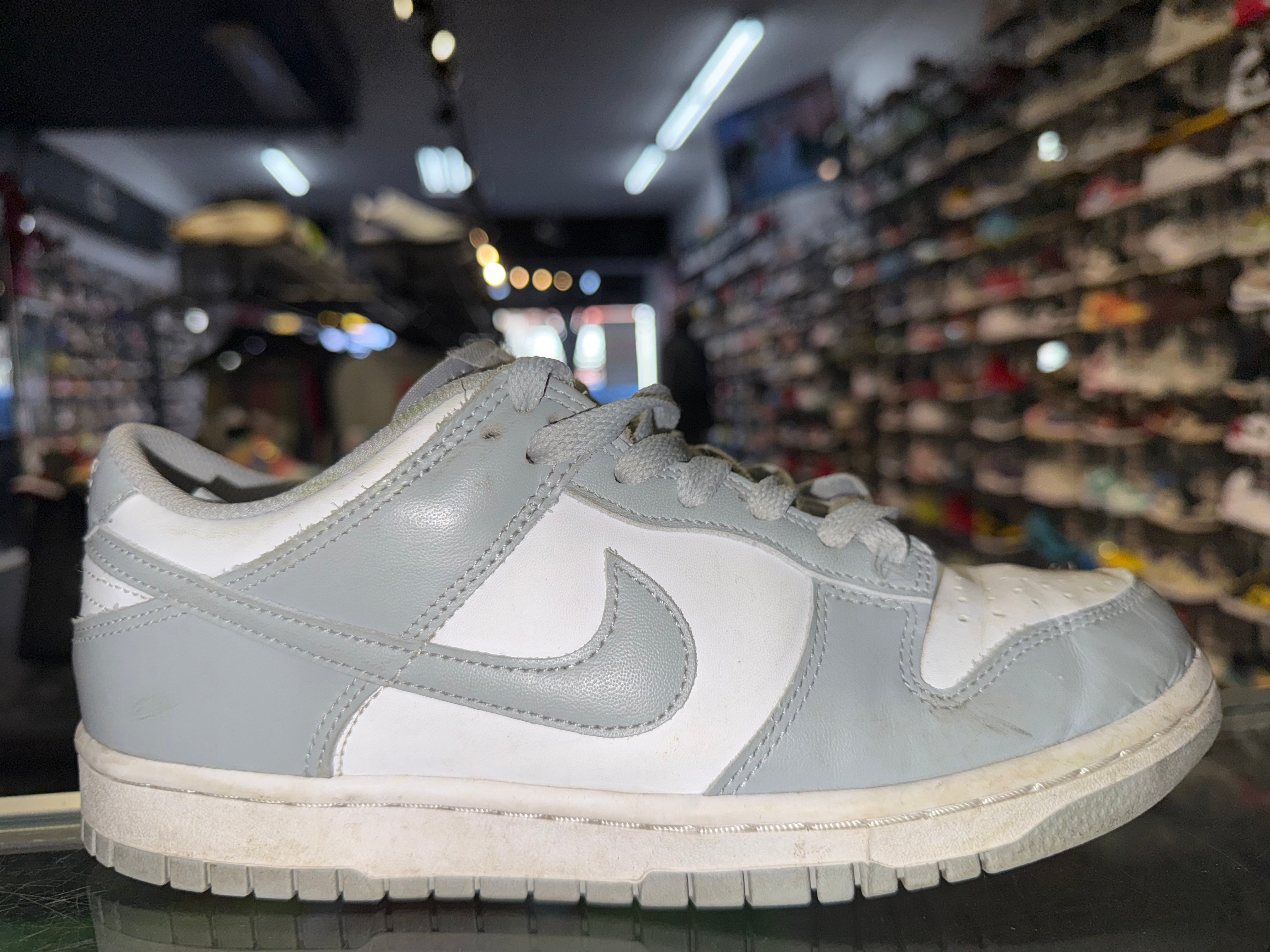 Size 7y Dunk Low "White Smoke Grey"