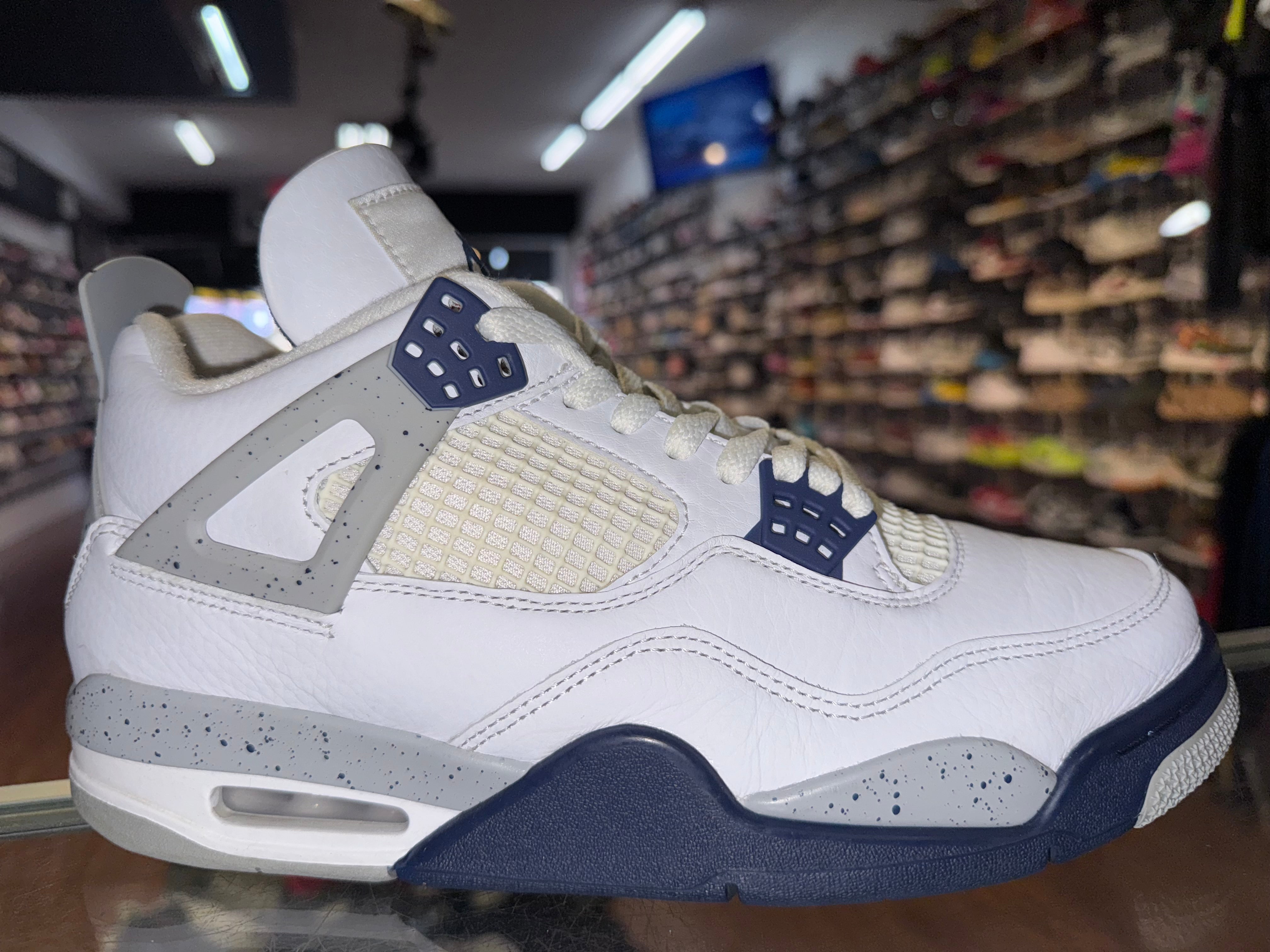 Size 9.5 Air Jordan 4 "Midnight Navy"