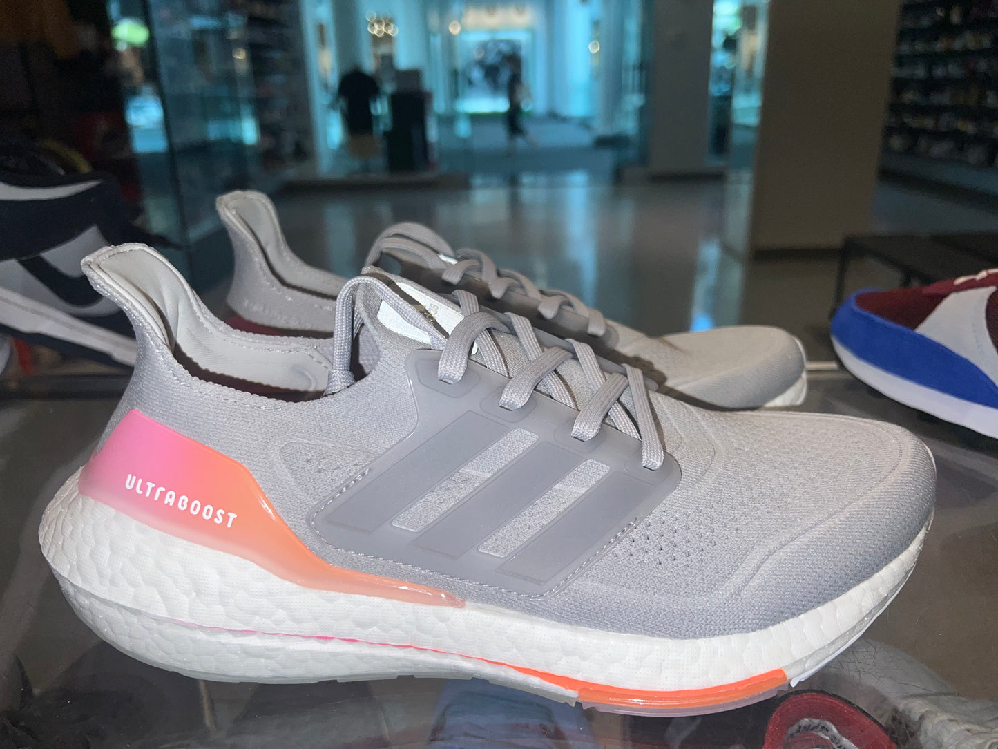 Size 8 (9.5w) Adidas Ultra Boost 21 “Grey Orange” Brand New (Mall)