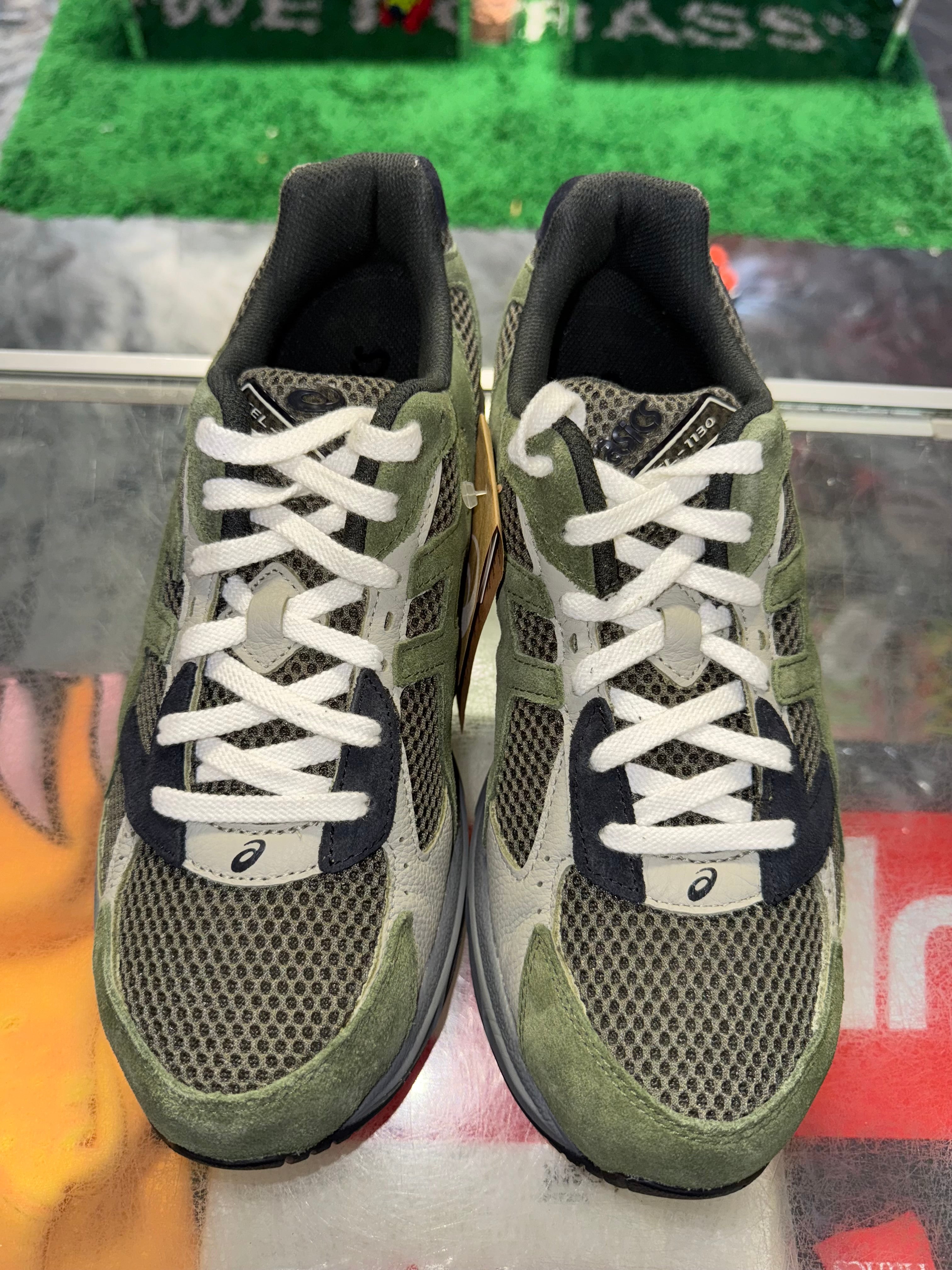 Size 10.5 Asics Gel-1130 "Olive Canvas Smog Green" Brand New