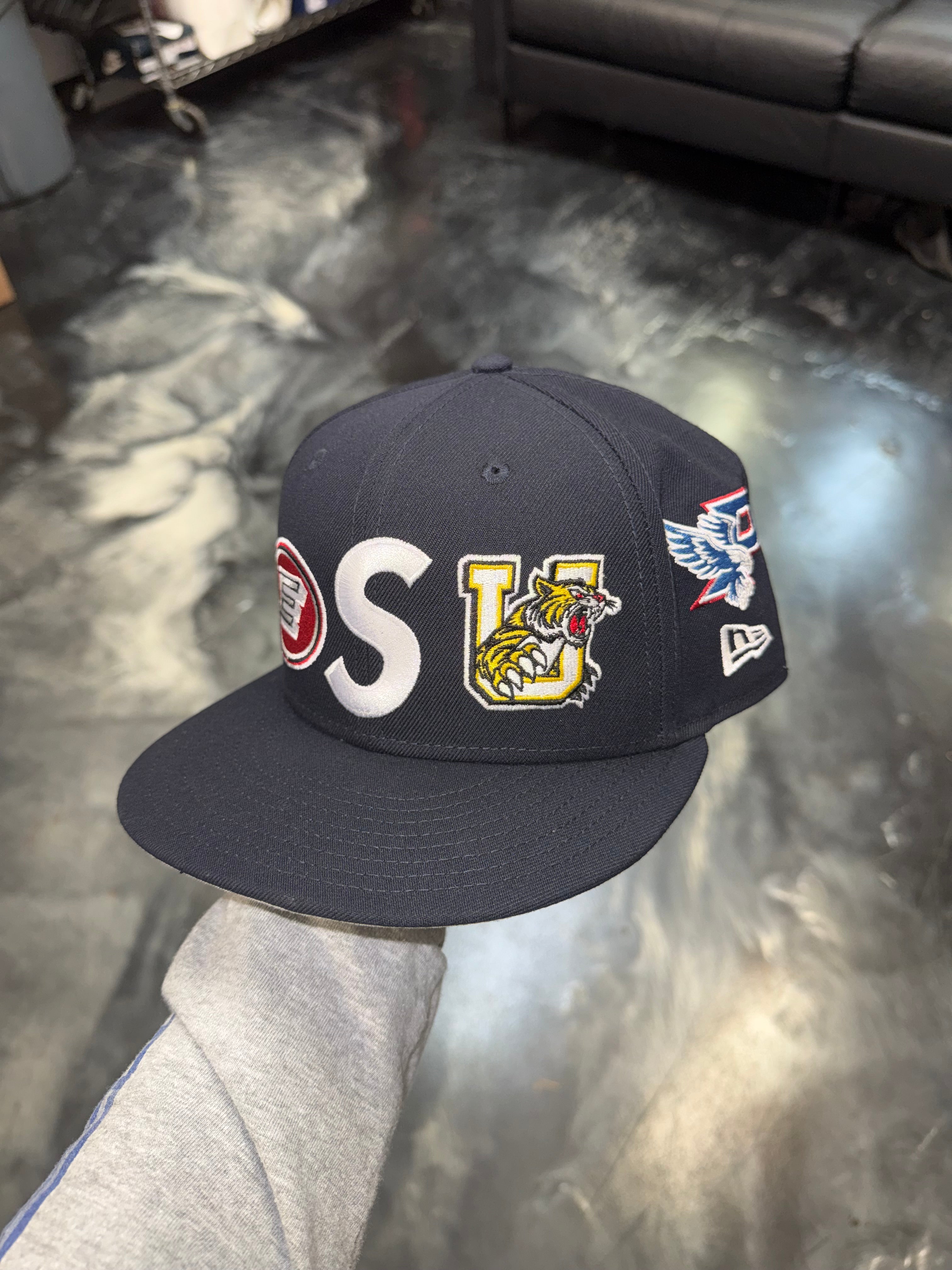 Size 7 3/8 Supreme Mascot New Era Fitted Hat “Navy” Worn 1x