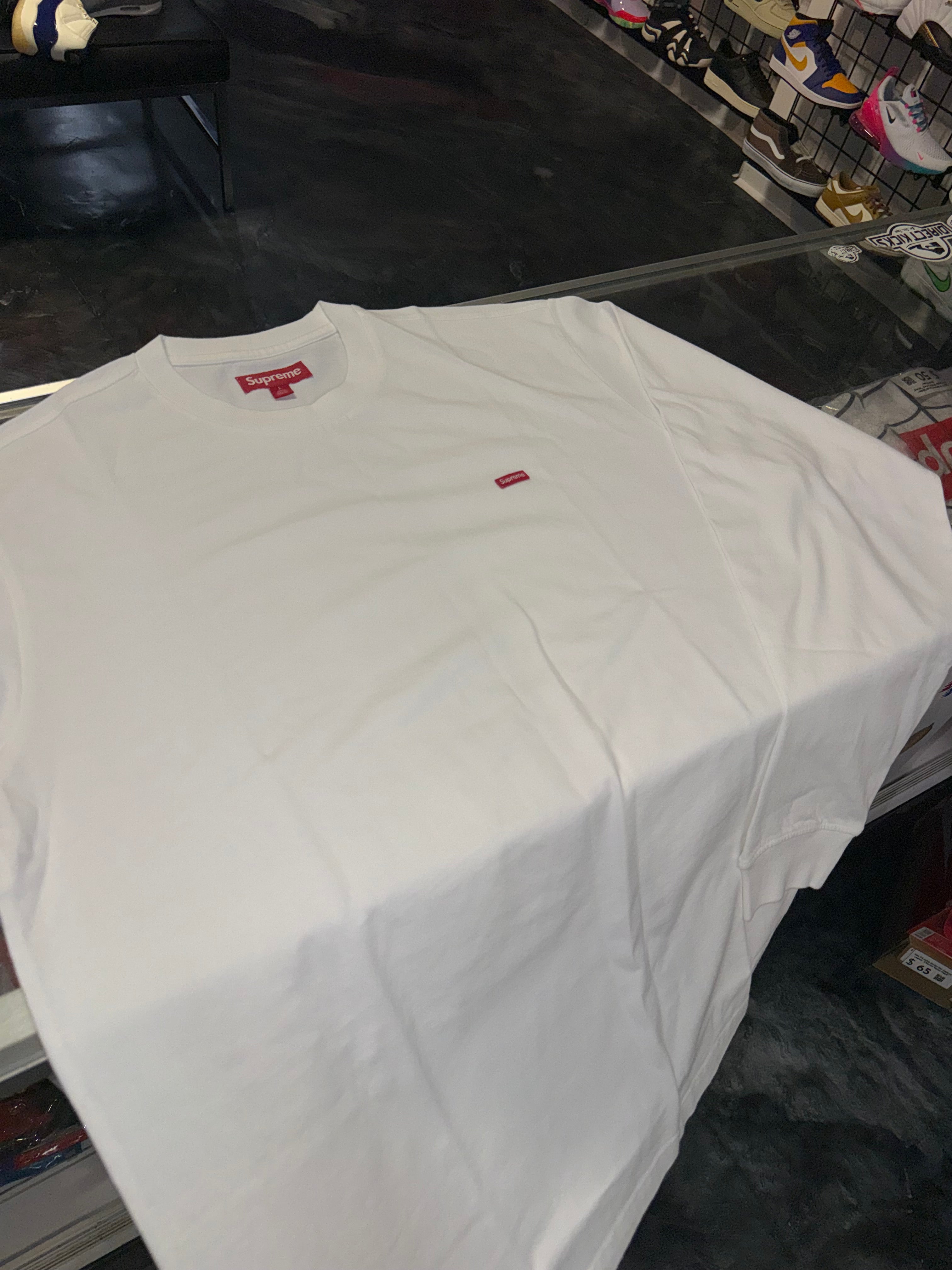 Size L Supreme Small Box Long Sleeve Tee “White” Brand New
