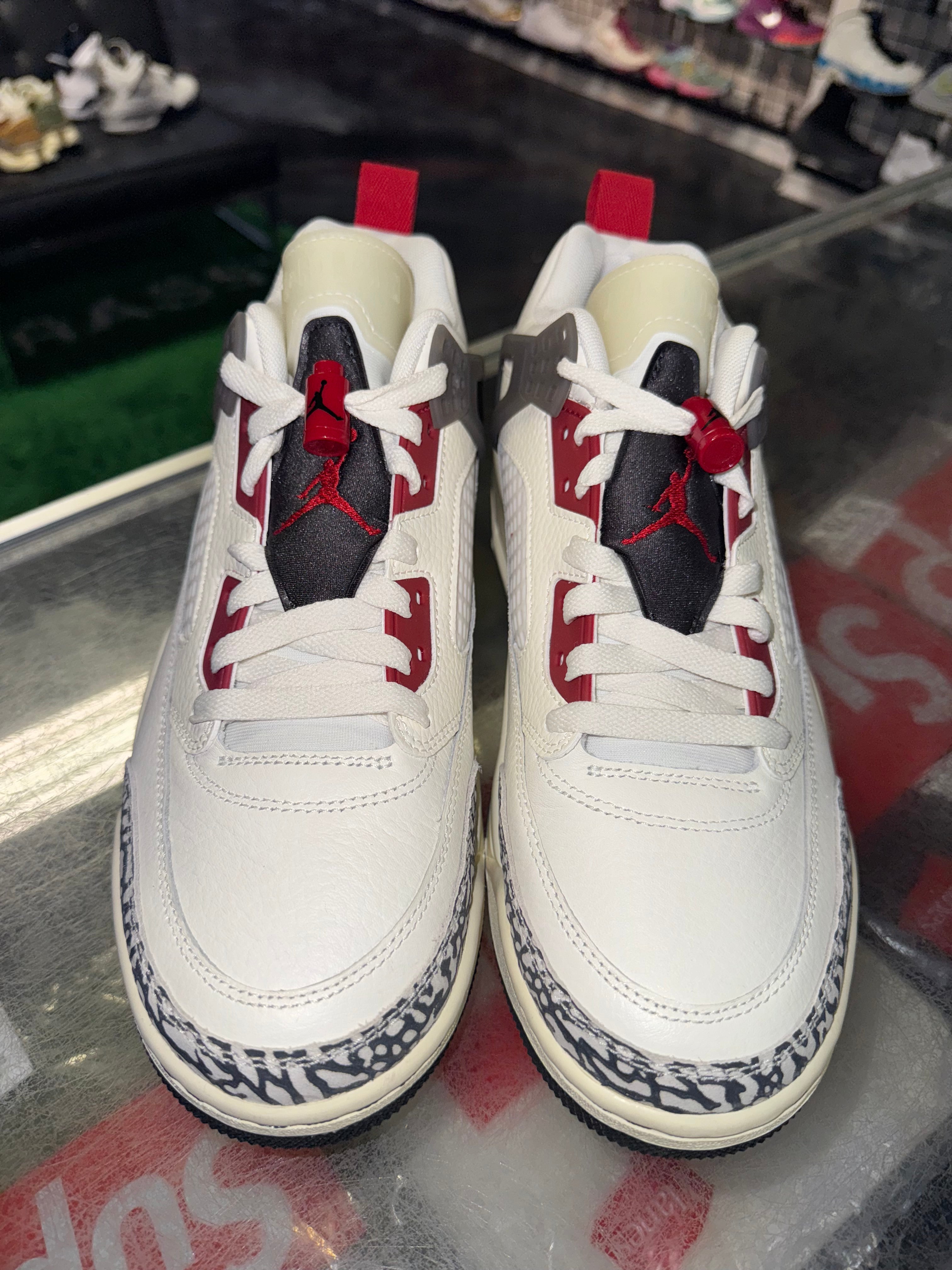 Size 9.5 Jordan Spizike Low "Coconut Milk Varsity Red" Brand New