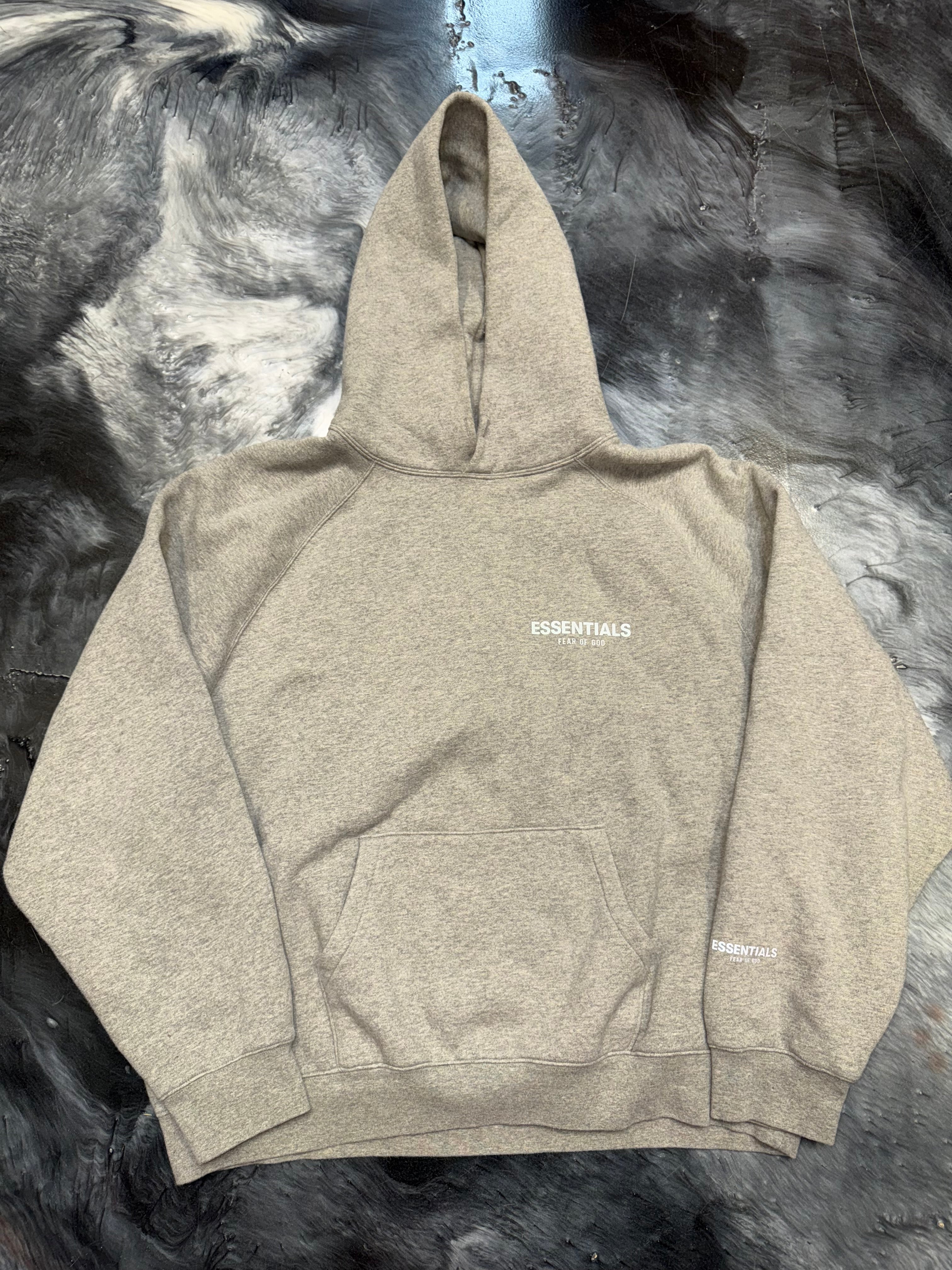 Size XL Essentials FOG Hoodie + Pants Full Suit “Grey”