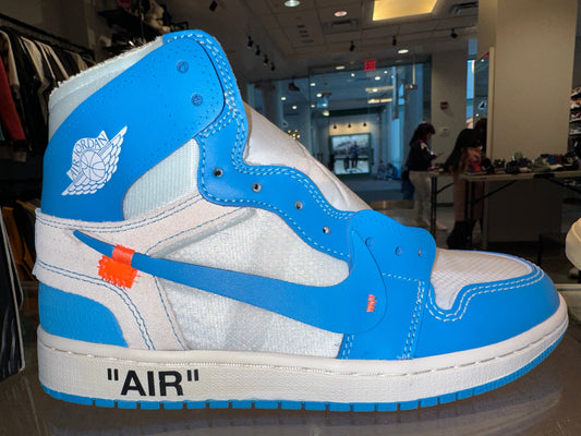 Size 8.5 Air Jordan 1 Off-White “University Blue” Brand New (Mall)