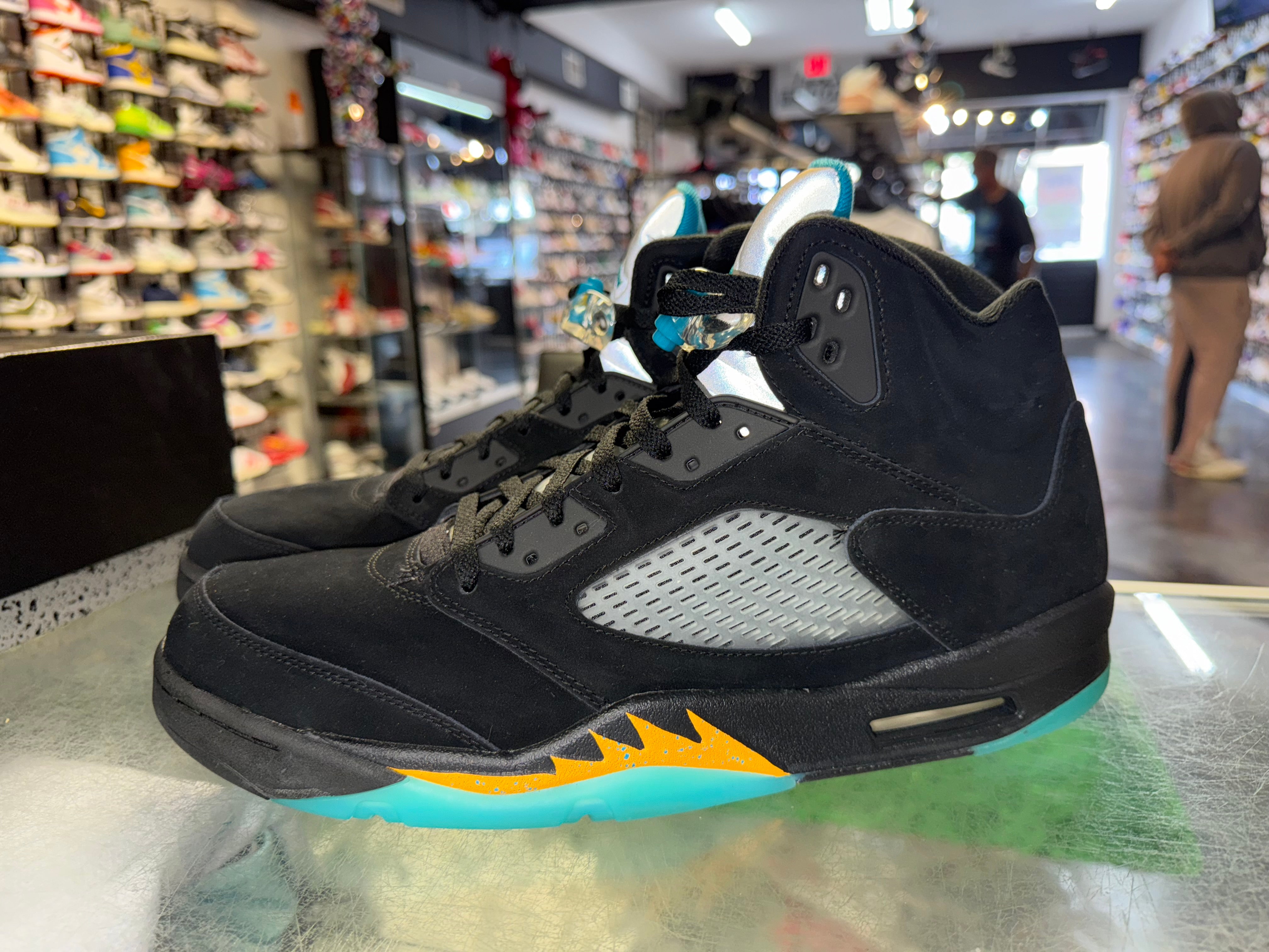 Size 15 Air Jordan 5 "Aqua"