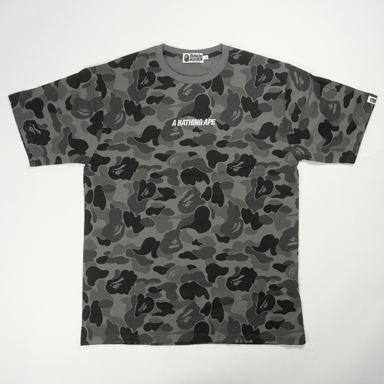 Size L A Bathing Ape BAPE T-Shirt "Grey Camo"