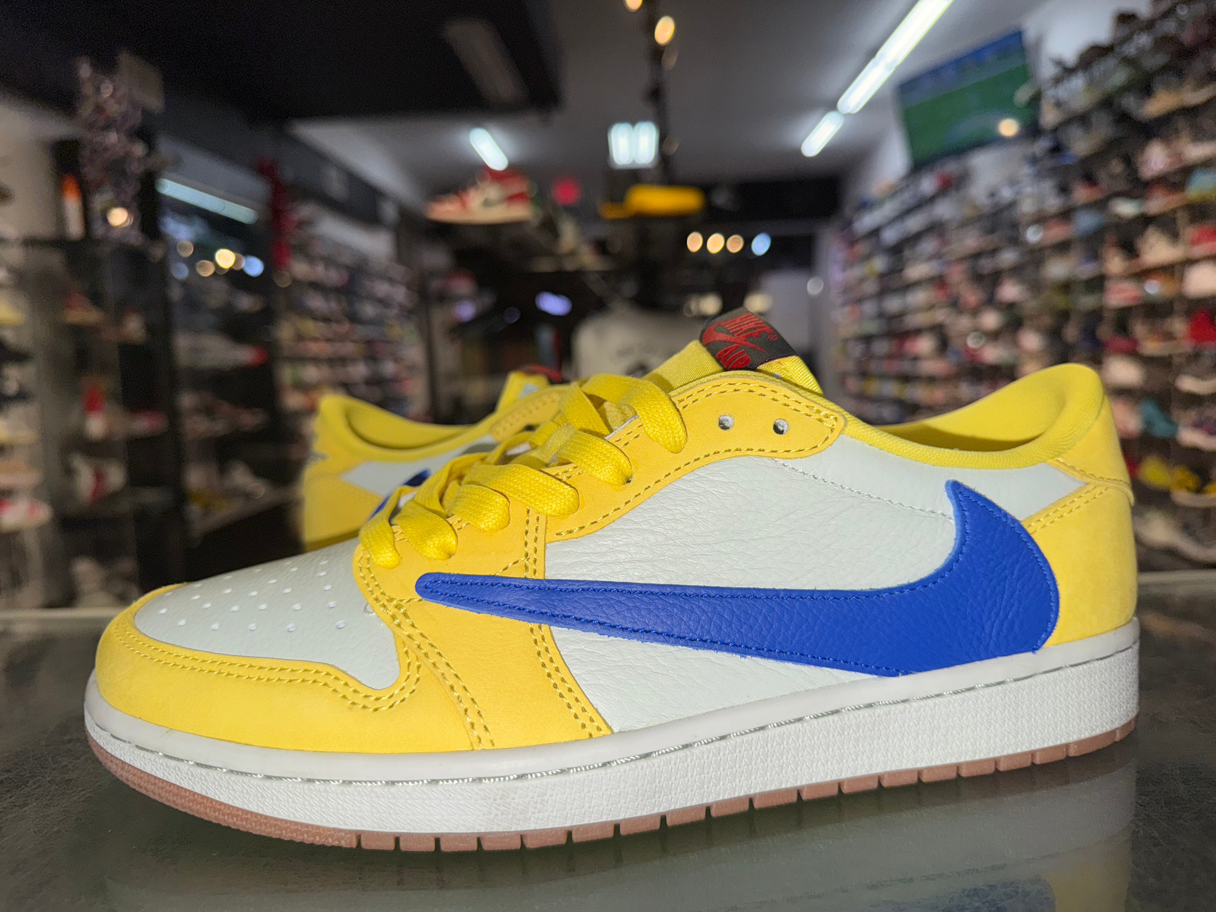 Size 8.5 (10W) Air Jordan 1 Low Travis Scott "Canary"