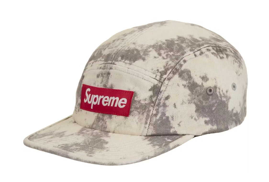 Size OS Supreme Denim Camp Hat “Bleached” Brand New