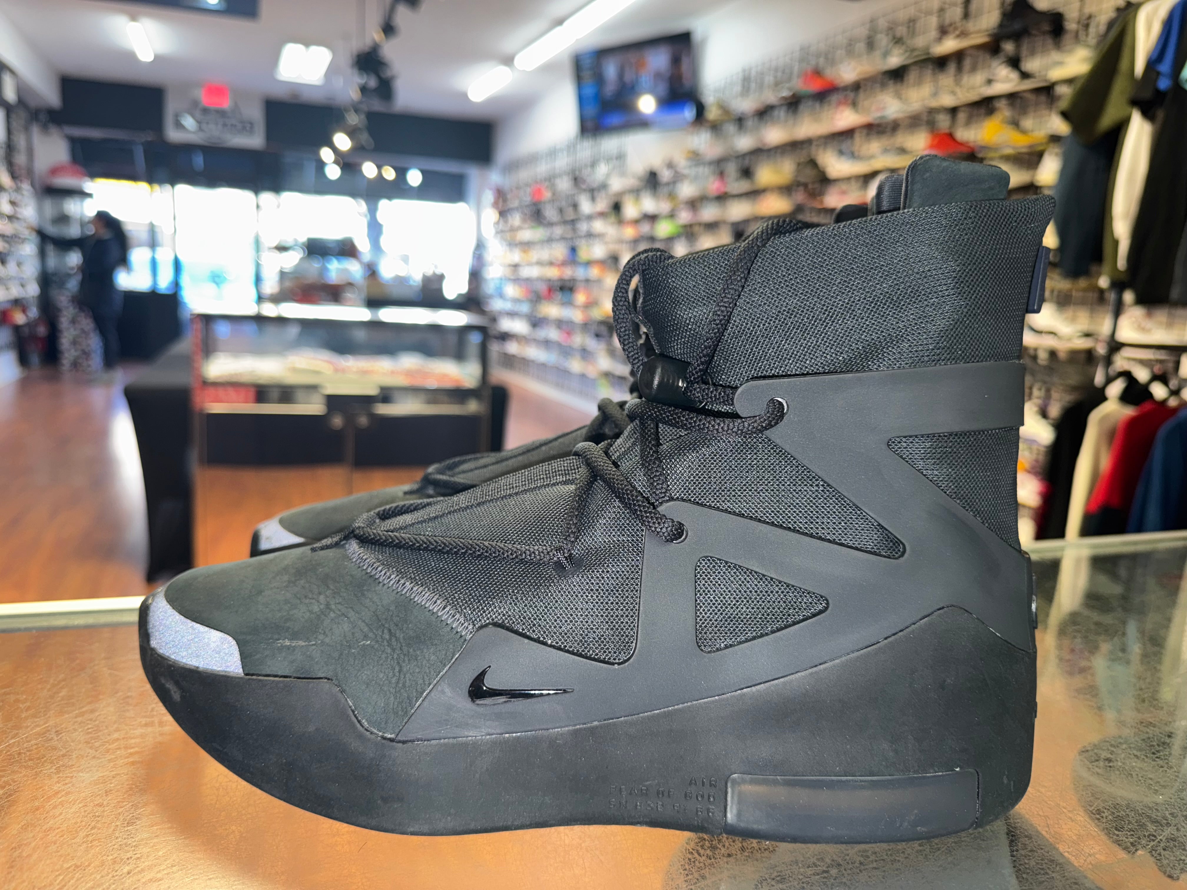 Size 11.5 Air Fear of God 1 "Triple Black"