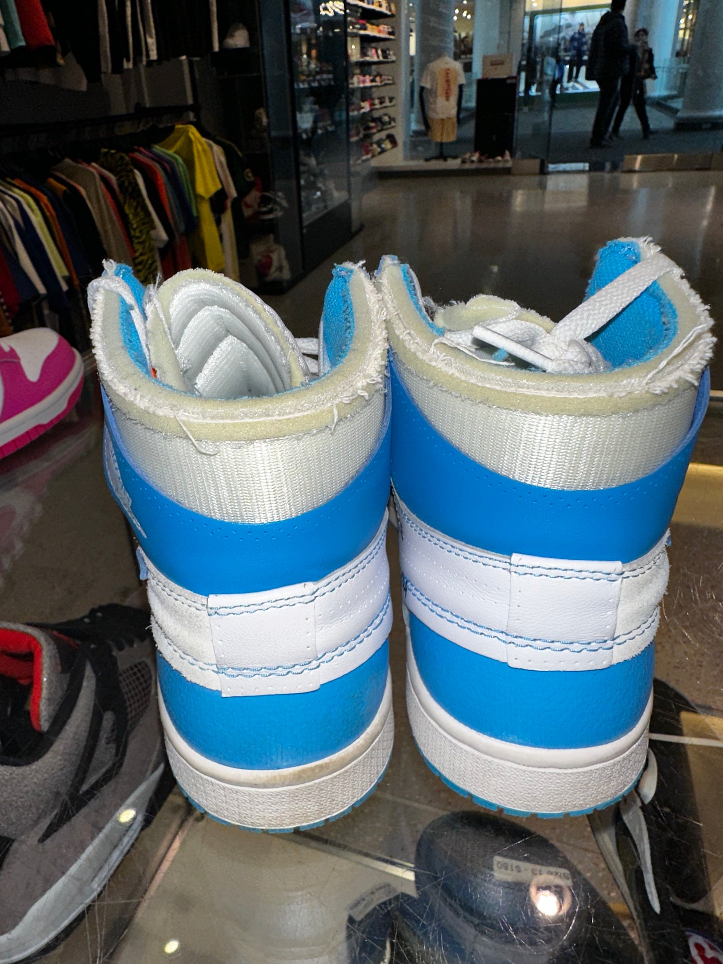 Size 6.5 Air Jordan 1 Off White “University Blue” (Mall)