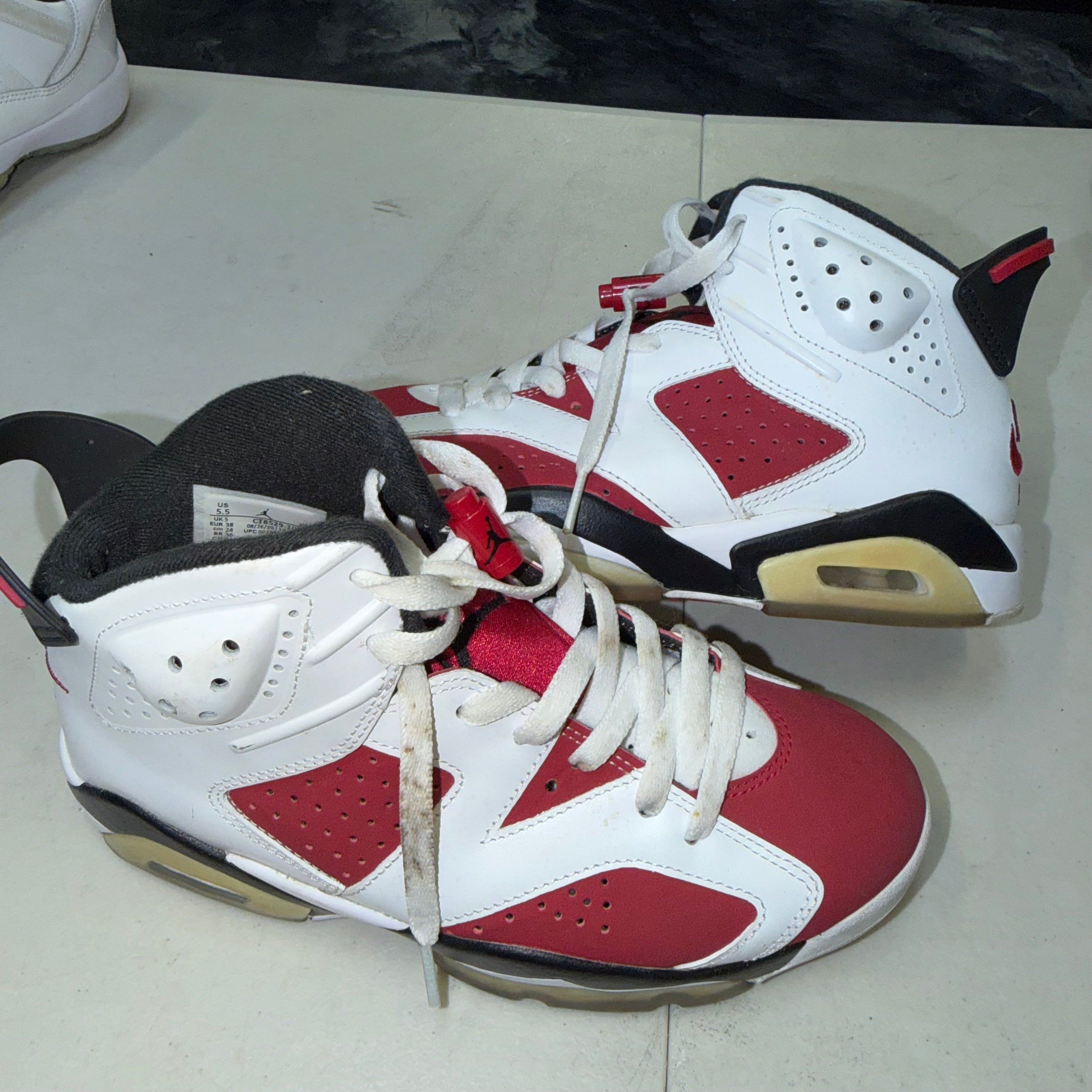Size 5.5 Air Jordan 6 "Carmine" - NB