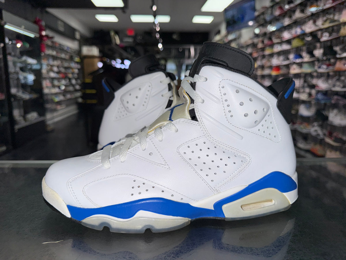 Air Jordan 6 Sport Blue sneaker, pre-owned, size 9 – view 2