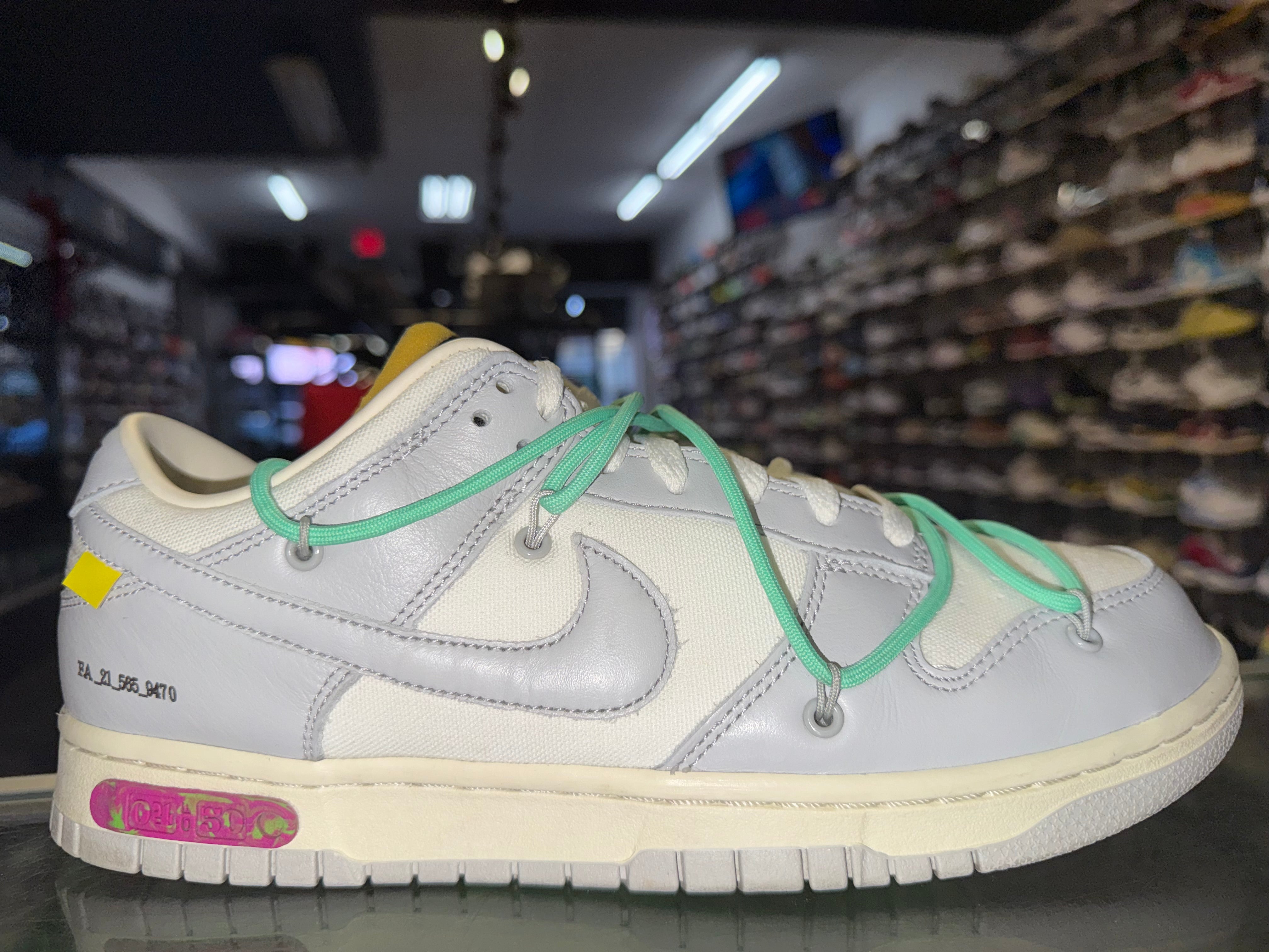 Size 9.5 Dunk Low Off White "Lot 4"