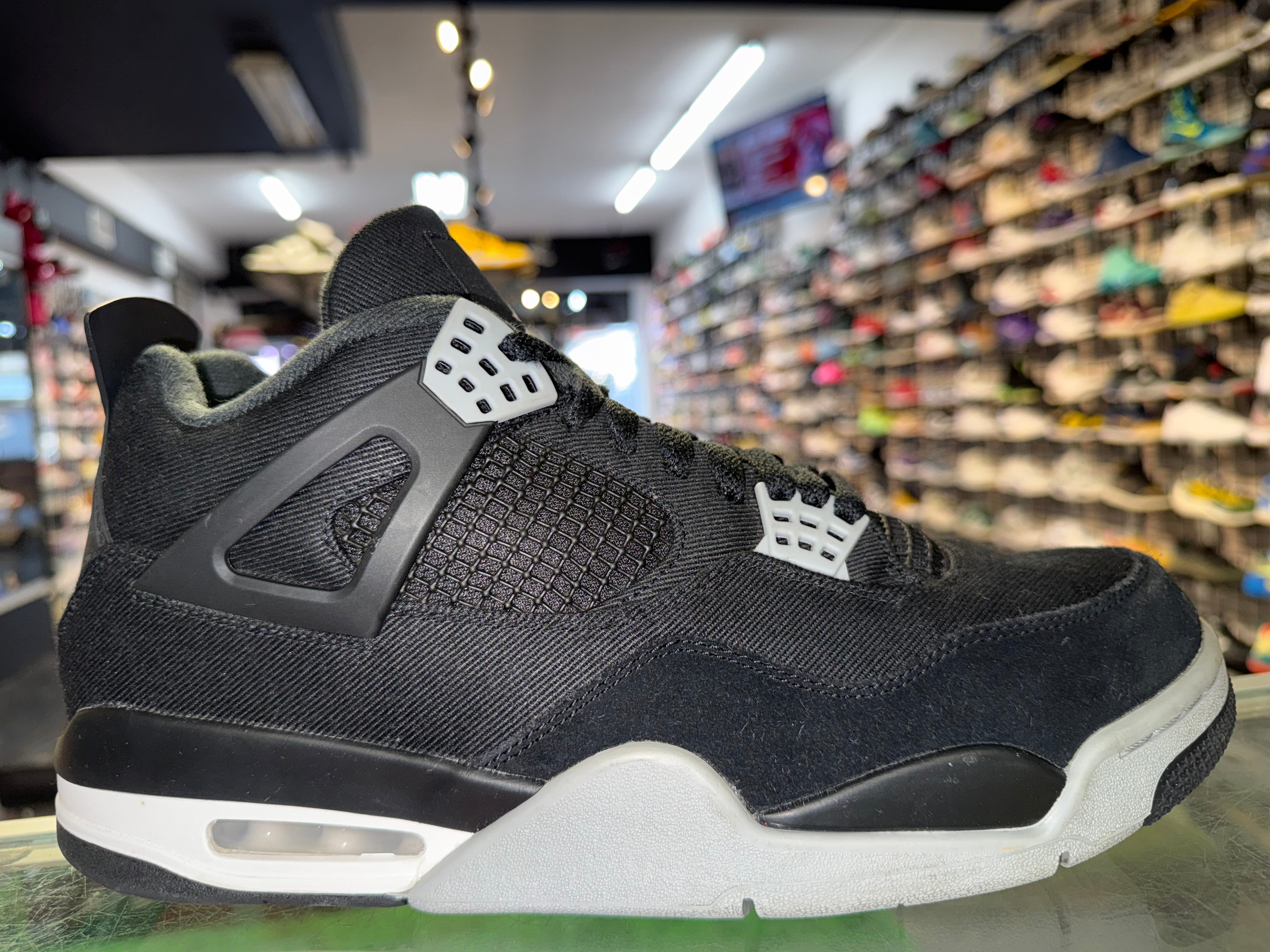 Size 12 Air Jordan 4 "Black Canvas"