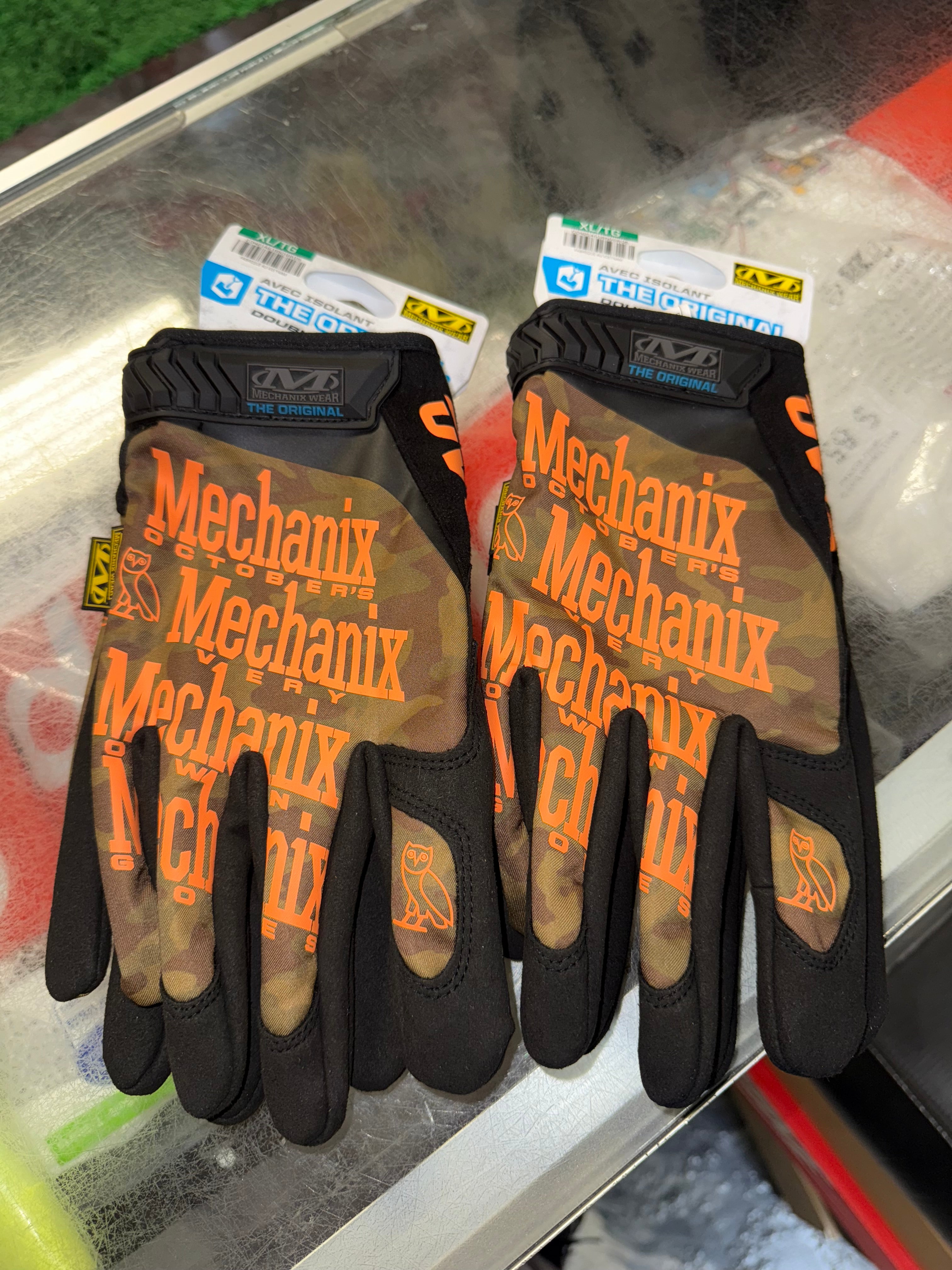 Size XL OVO x Mechanix Wear Gloves “Camo” Brand New