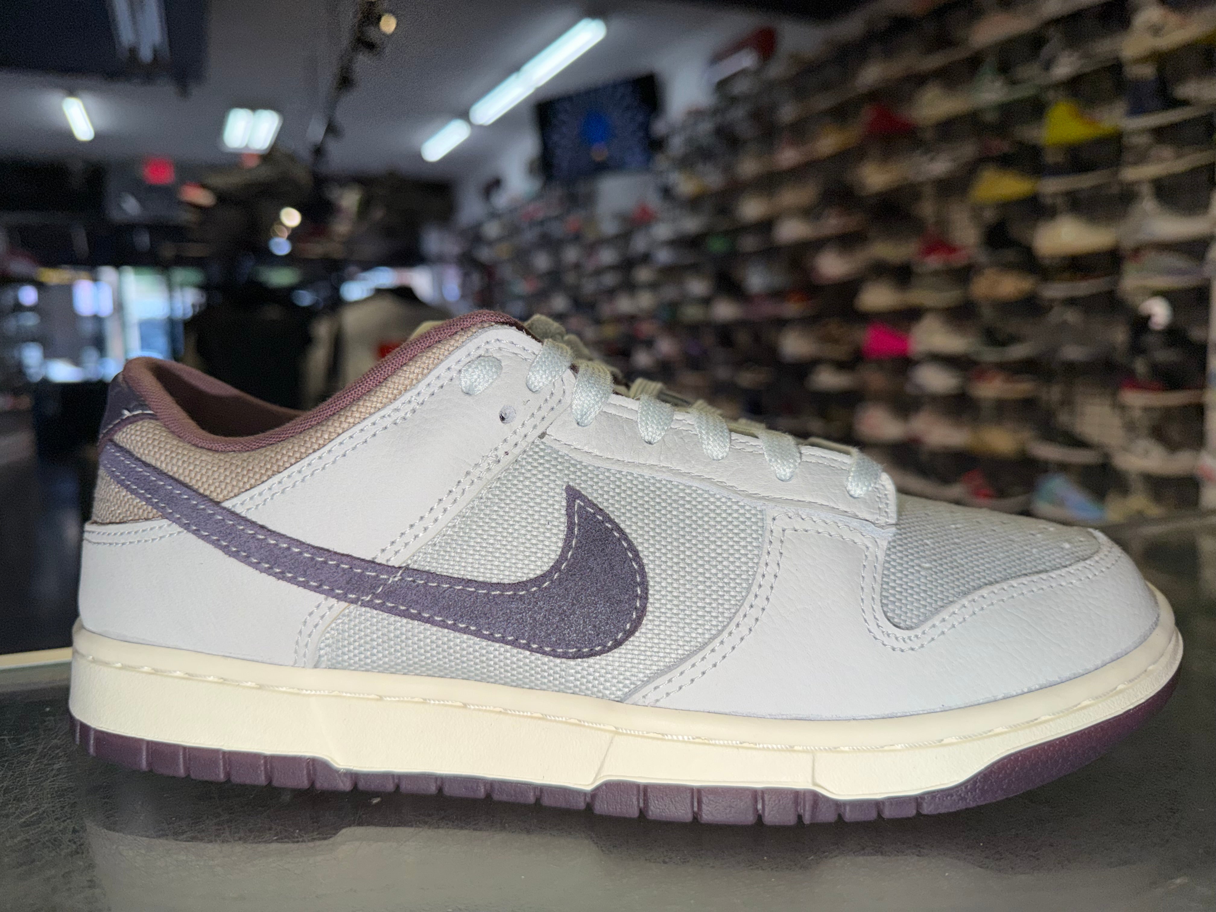 Size 9.5 Dunk Low "Off White Moon Particle Dark Raisin" Brand New