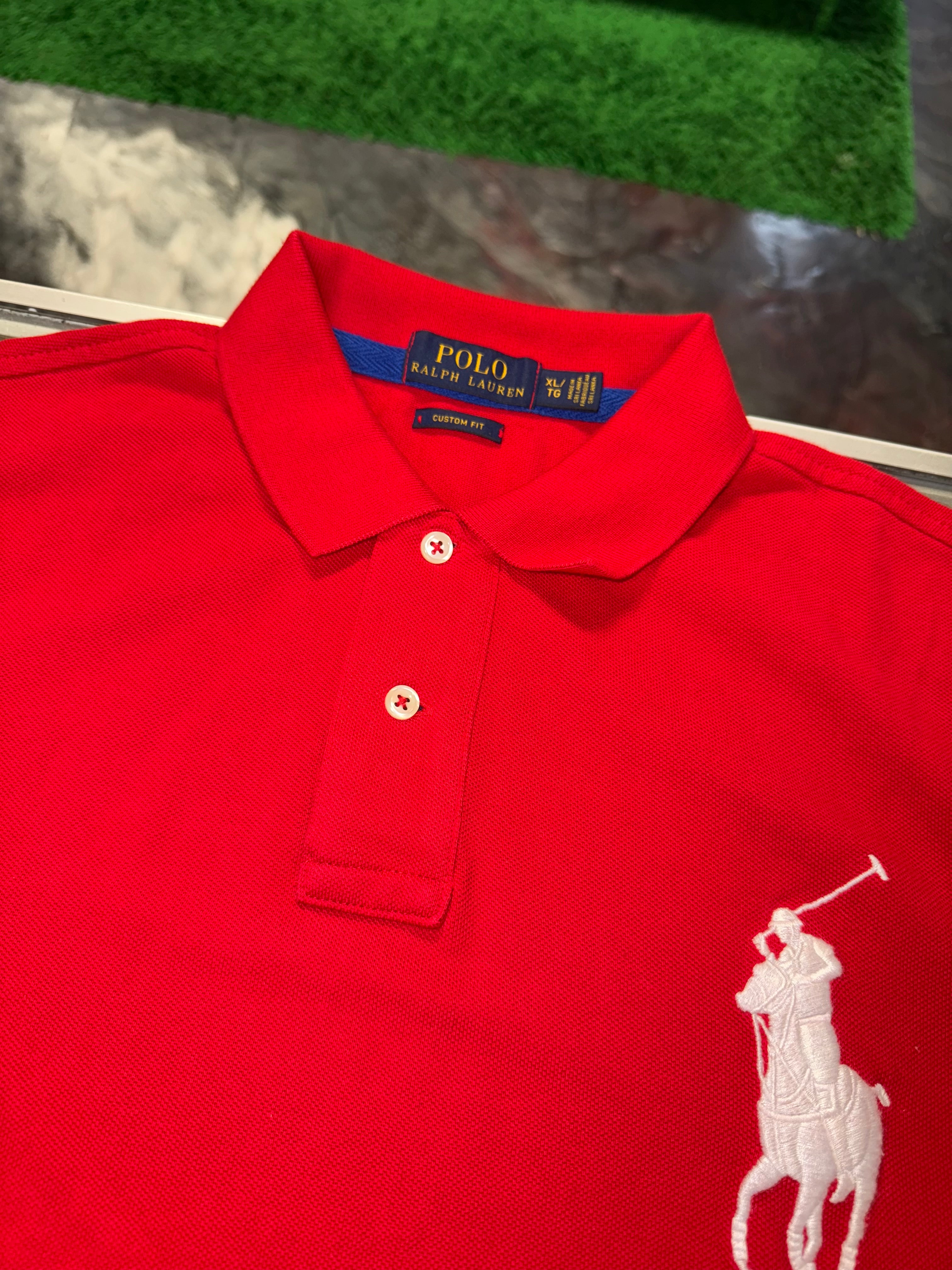 X-Large Polo Ralph Lauren Red Collard