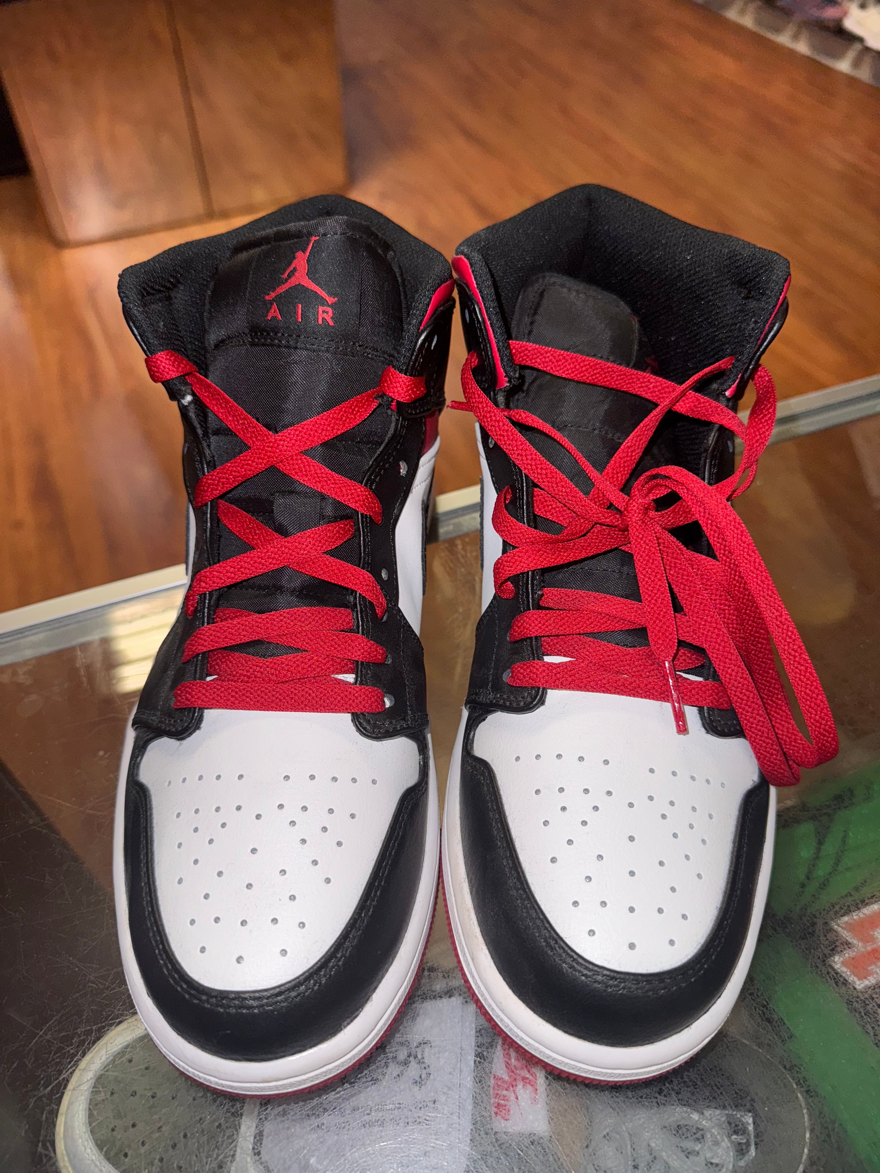 Size 9 Air Jordan 1 Mid “White Gym Red”