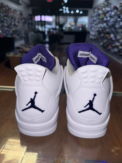 Size 9.5 Air Jordan 4 “Metallic Purple” Brand New (MAMO)