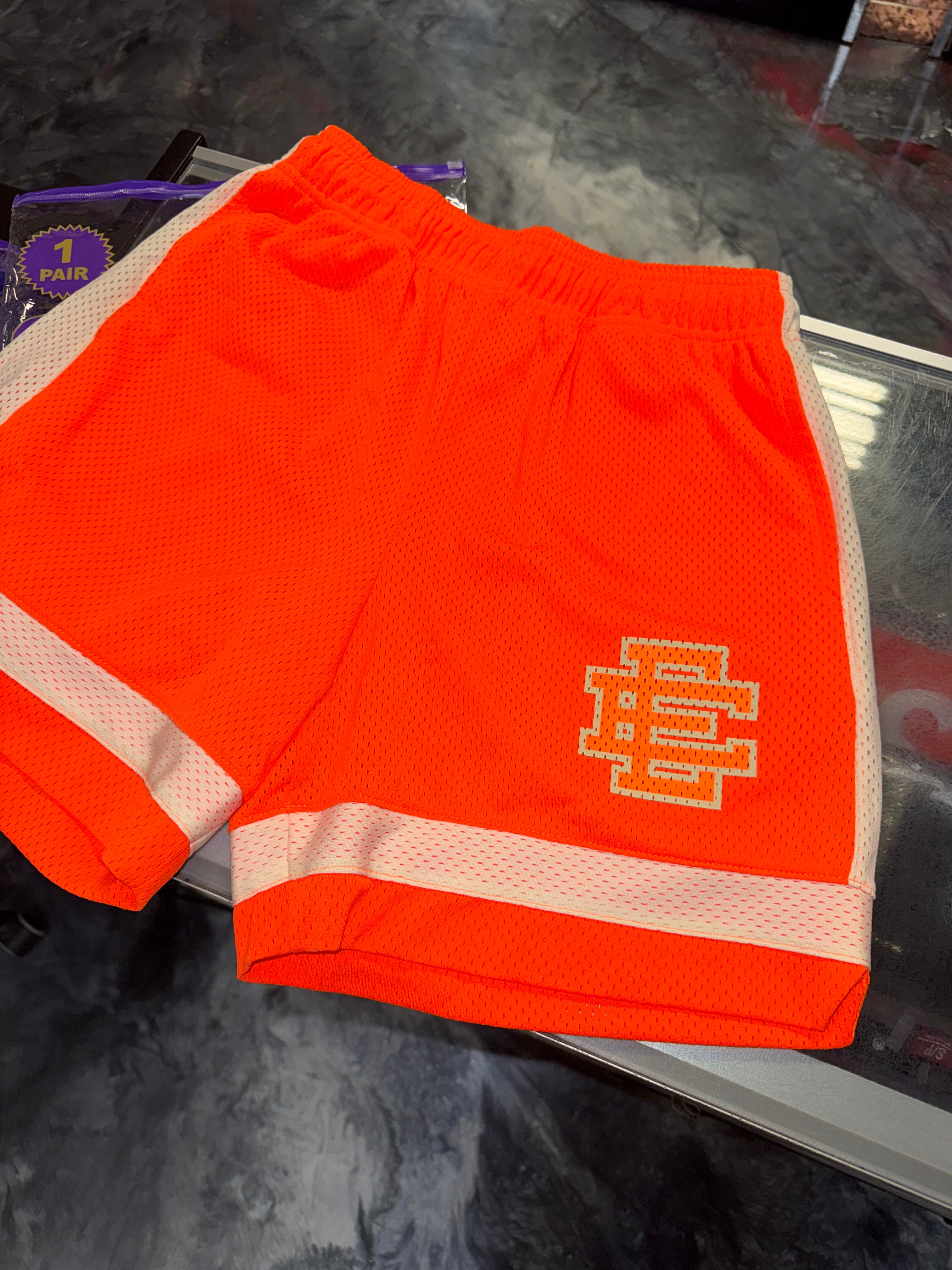 Size M Eric Emanuel EE V3 Shorts “Orange” Brand New – Direct Kicks