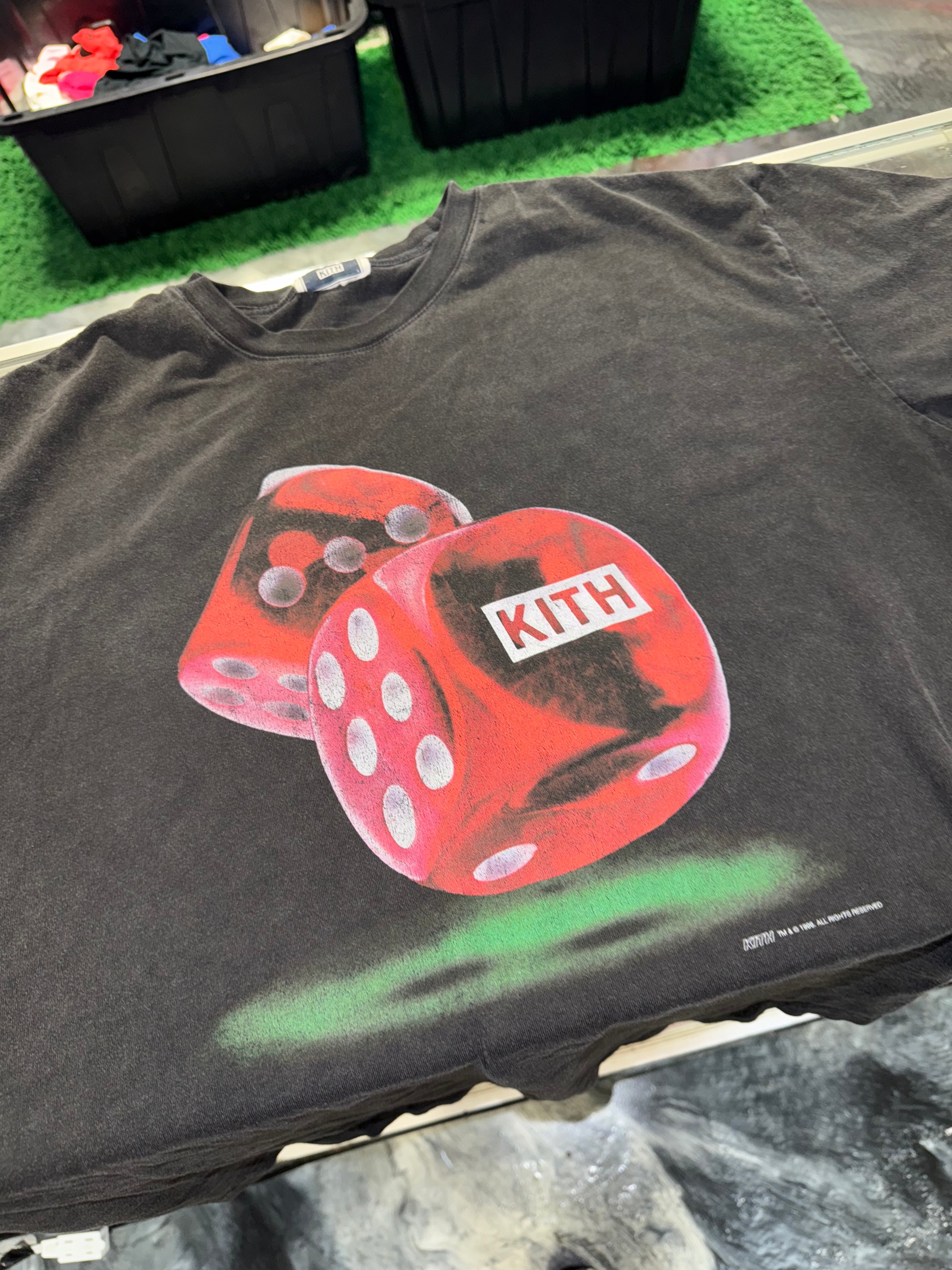 Size L Kith High Roller Tee “Vintage Black”