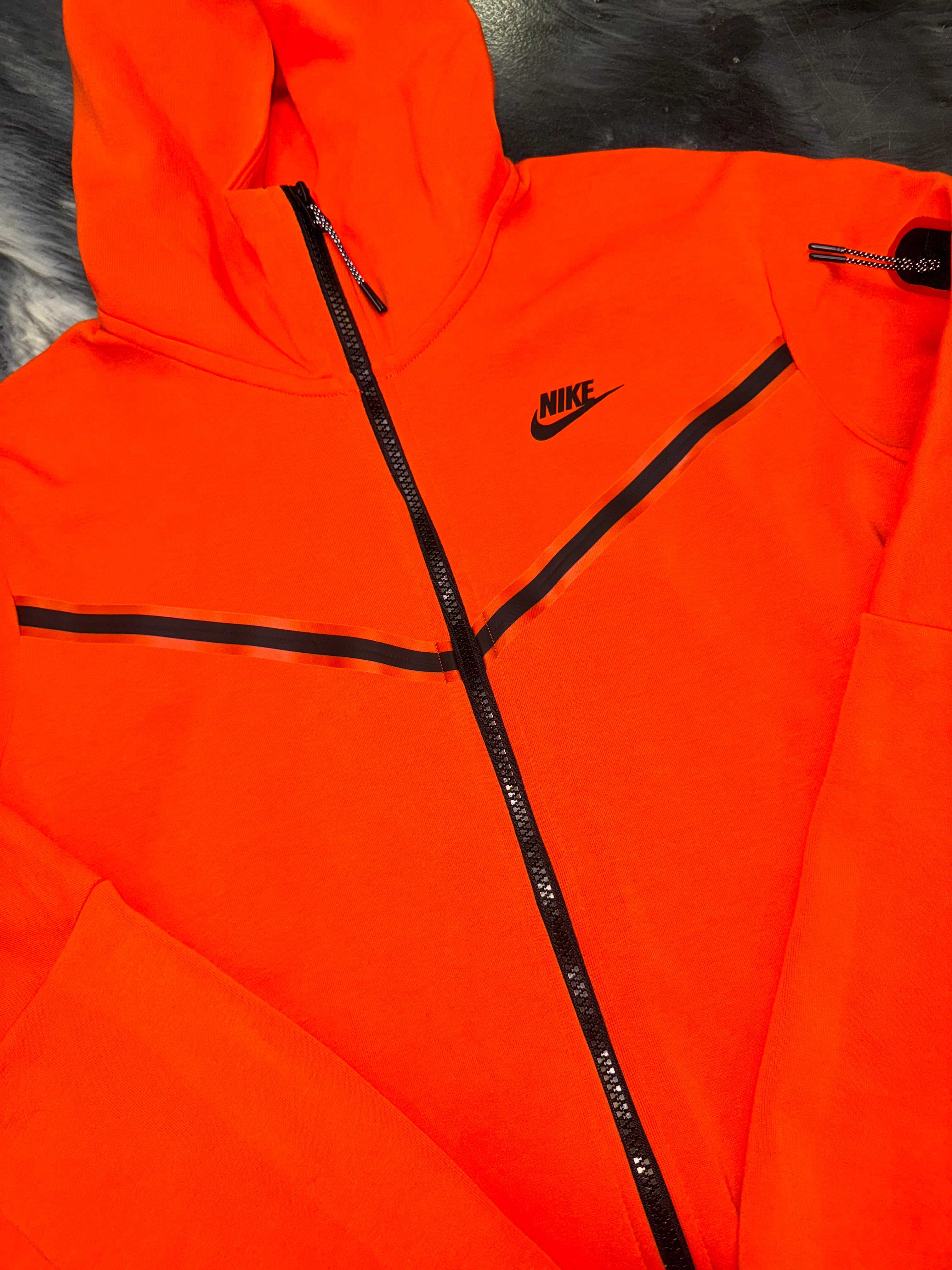 Size M Nike Tech Zip Up “Orange” Brand New