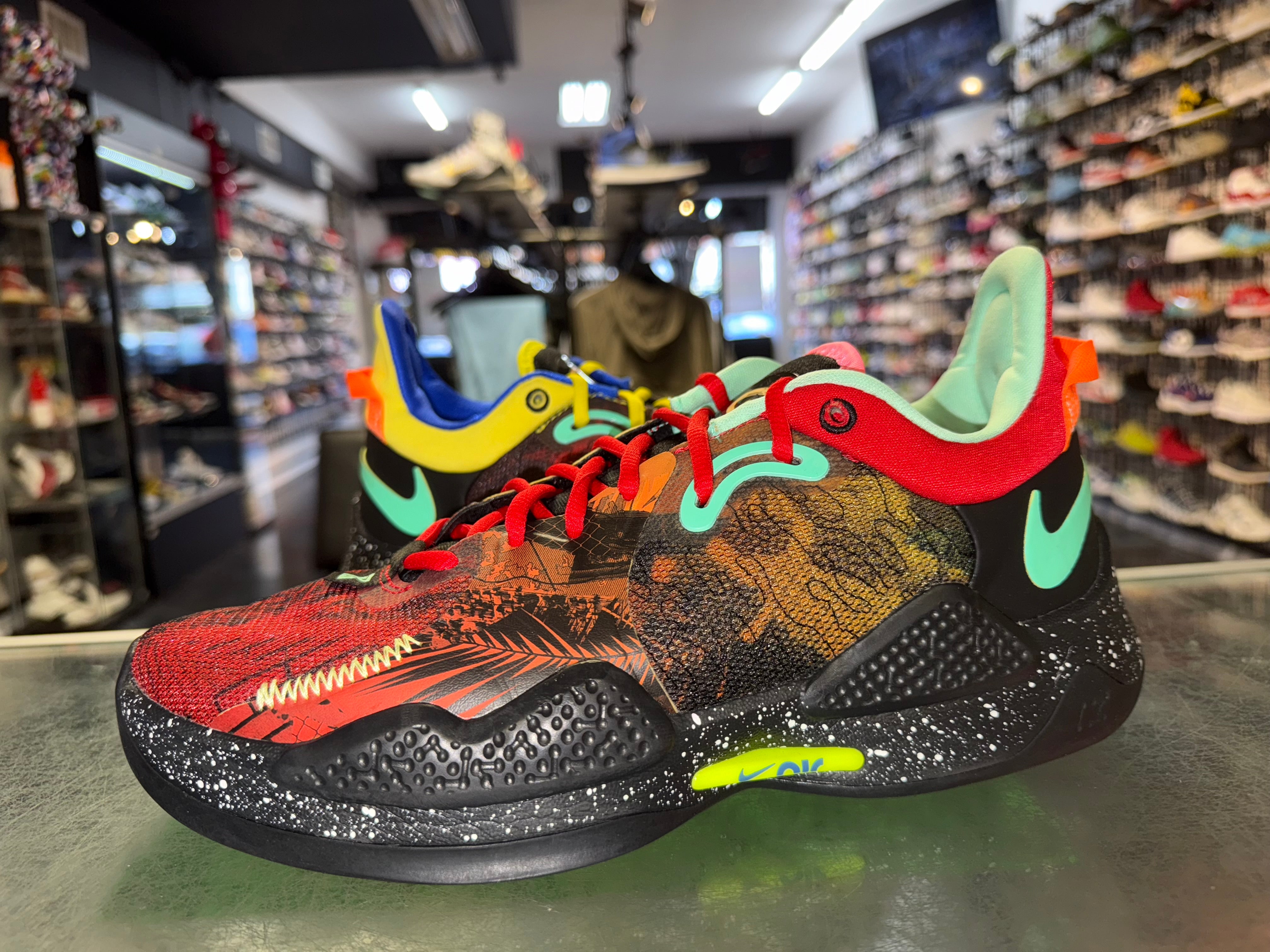 Size 10.5 Nike PG 5 “Mismatched Multi Color” Worn 1x