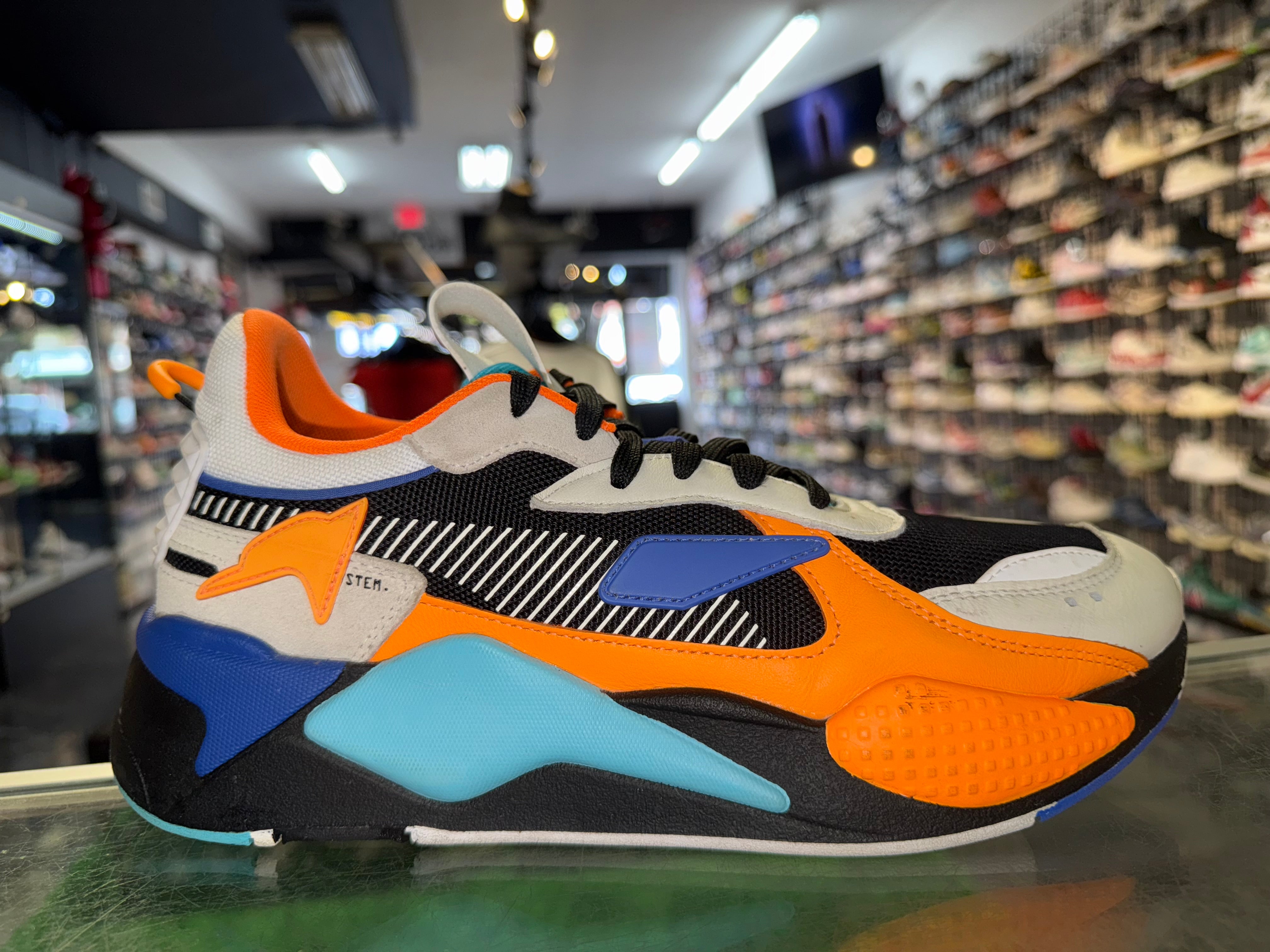 Size 9.5 Puma RSX “Orange/Blue”