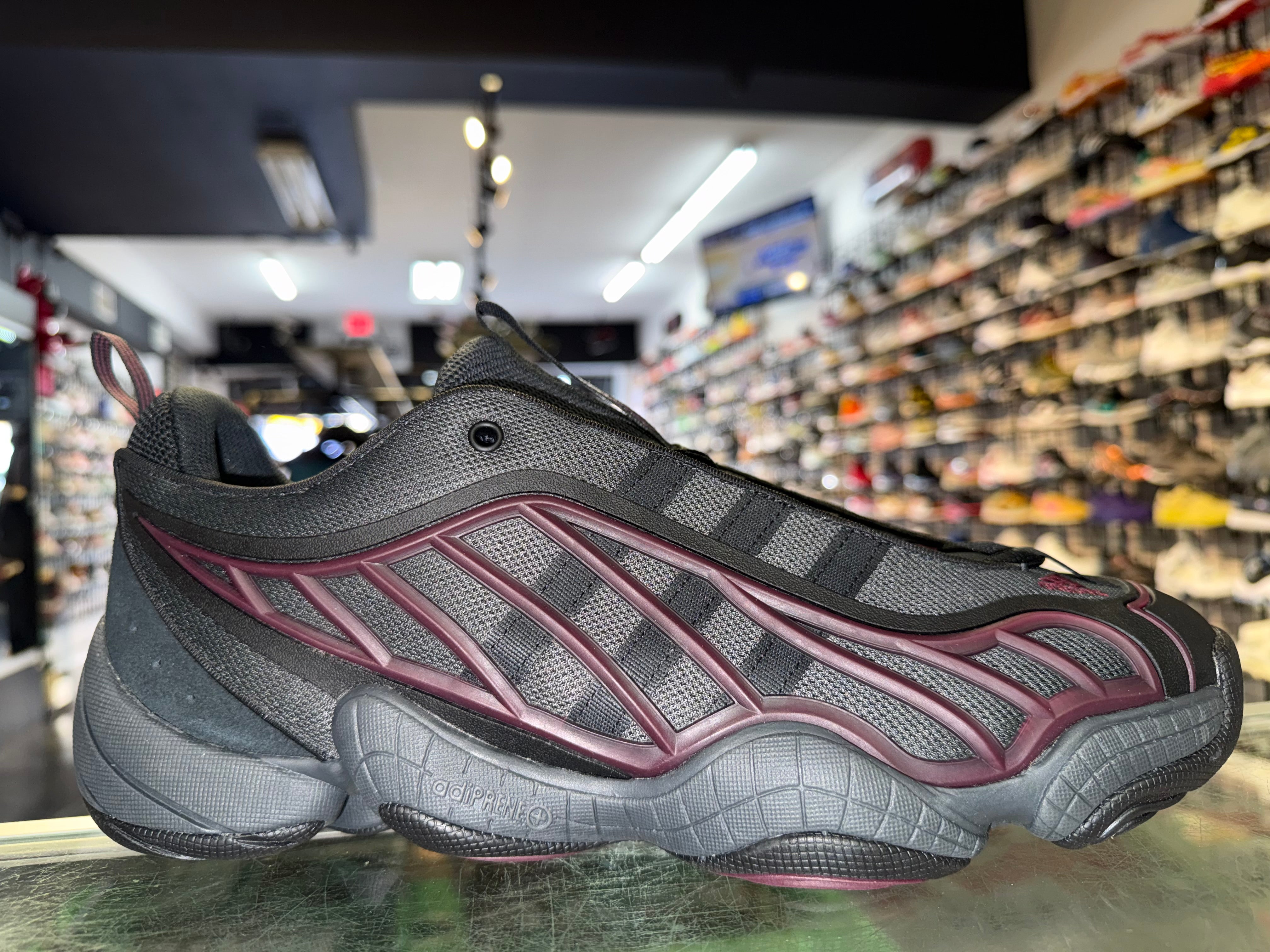 Size 12 Adidas Intimidation Low "Core Black Maroon Carbon" Brand New