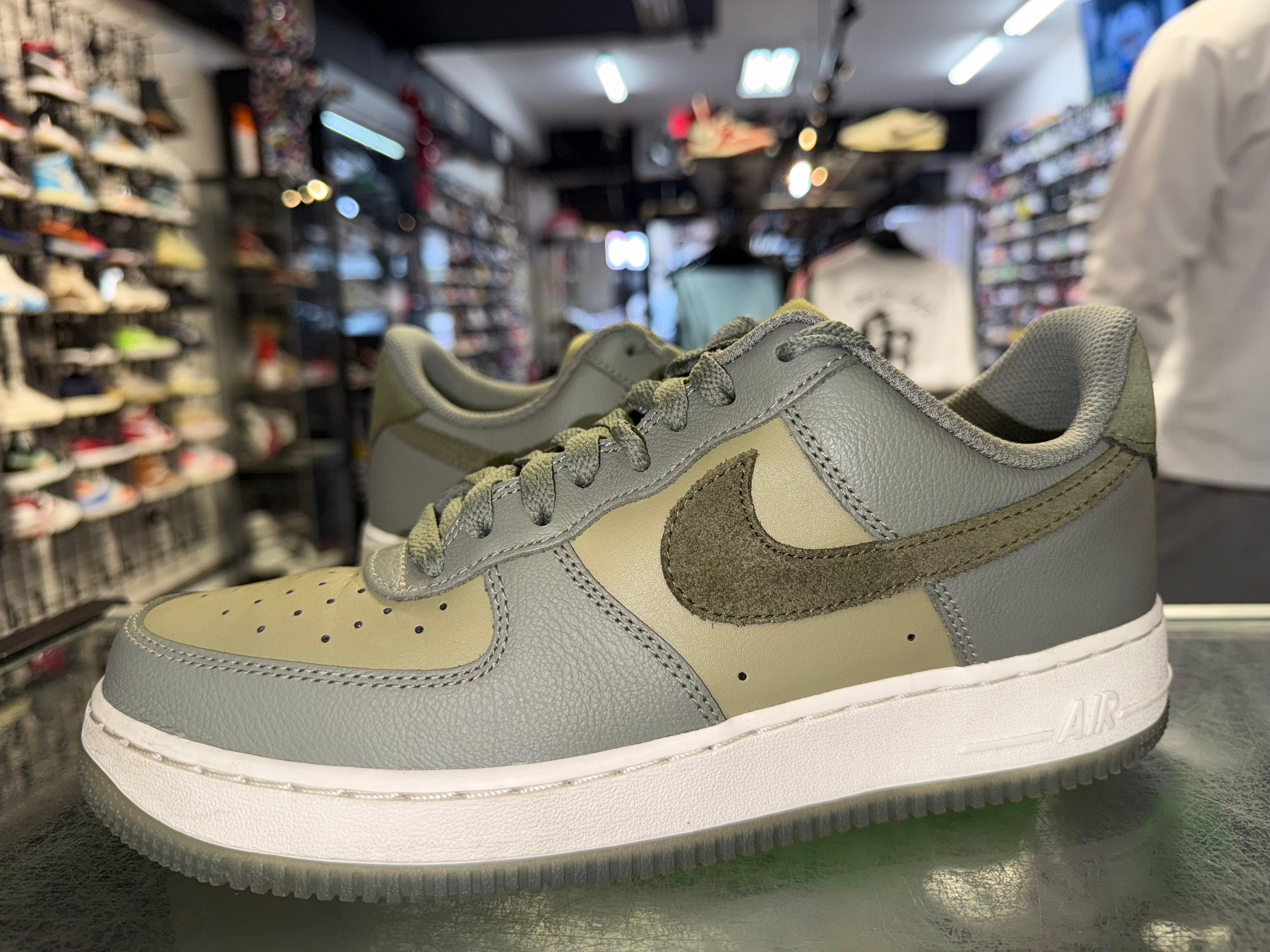Size 8.5 Air Force 1 “Dark Stucco Olive”