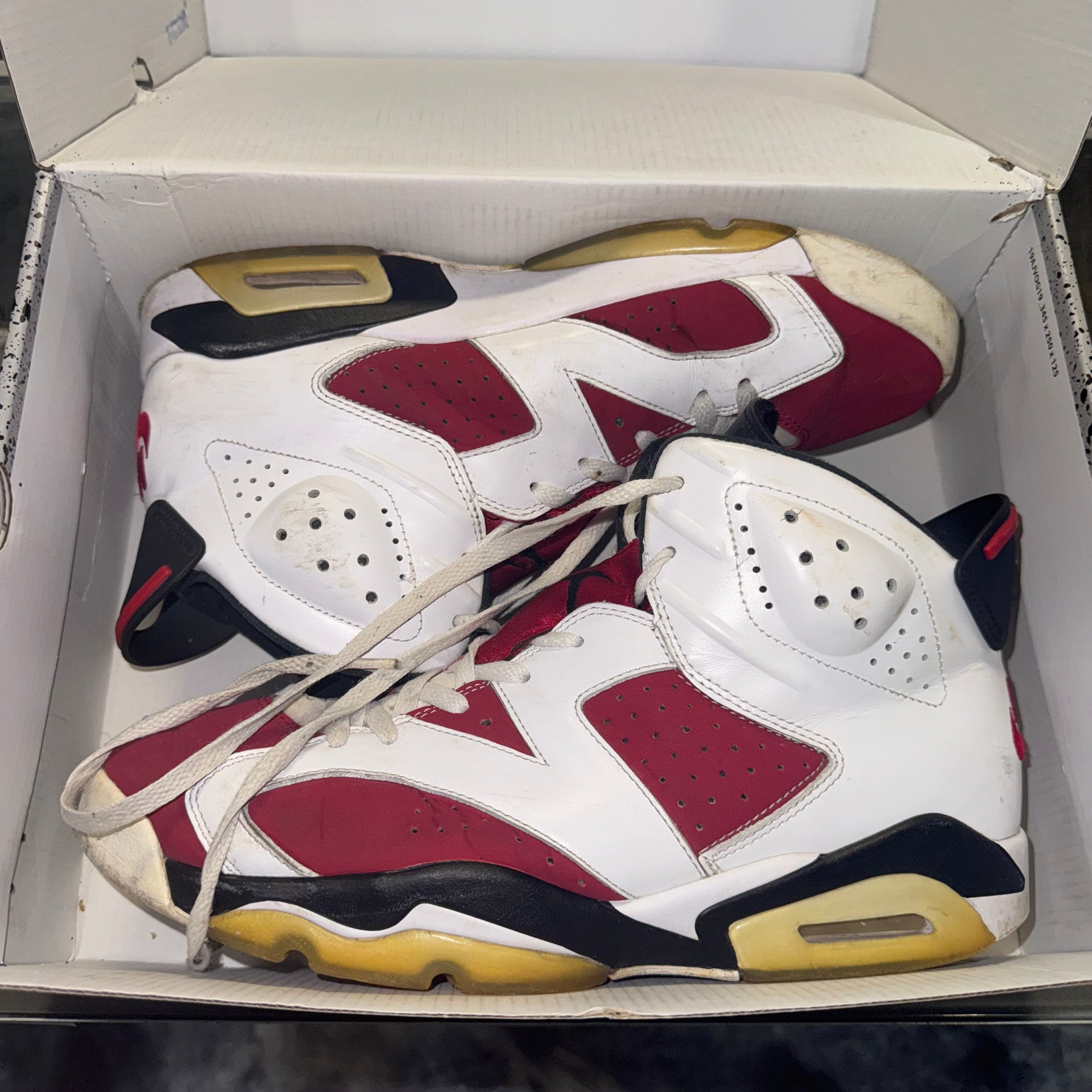 Size 11 Air Jordan 6 "Carmine" - R