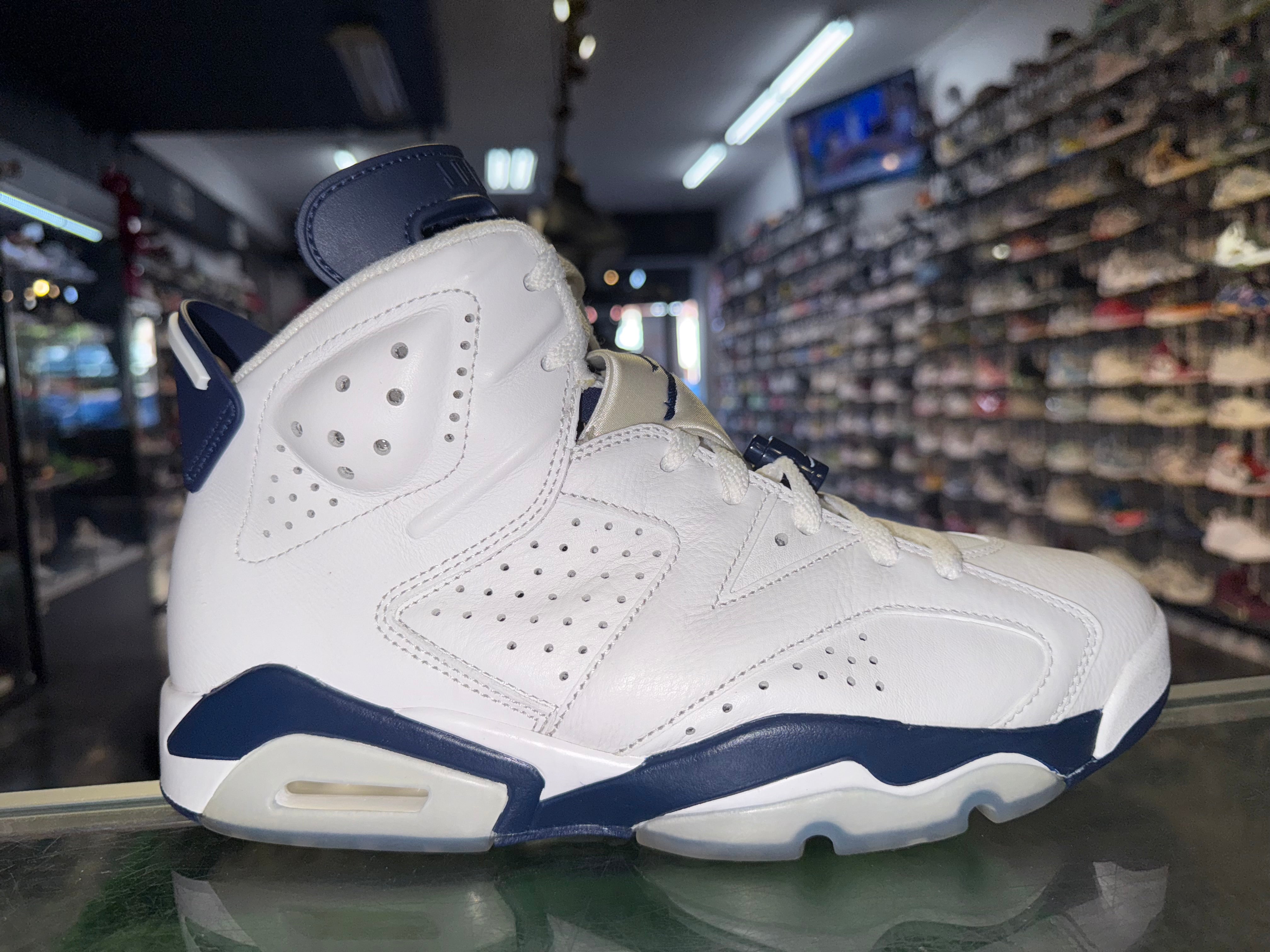Size 9 Air Jordan 6 "Midnight Navy"