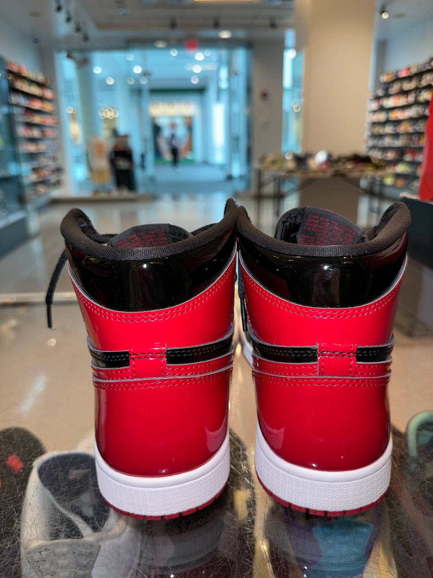 Size 8 Air Jordan 1 “Patent Bred” Worn 1x (Mall)