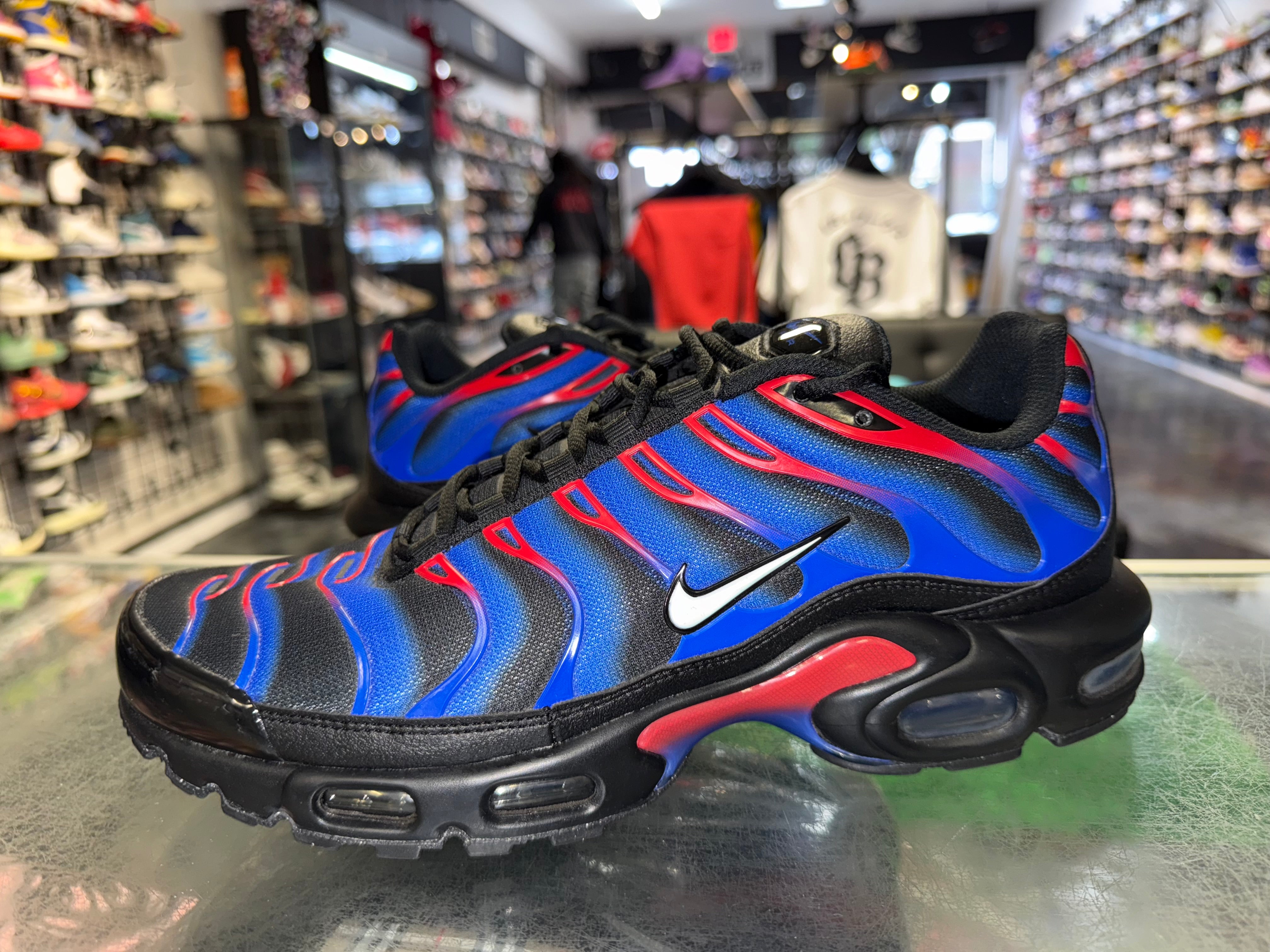 Size 10.5 Air Max Plus "Spider-Man"