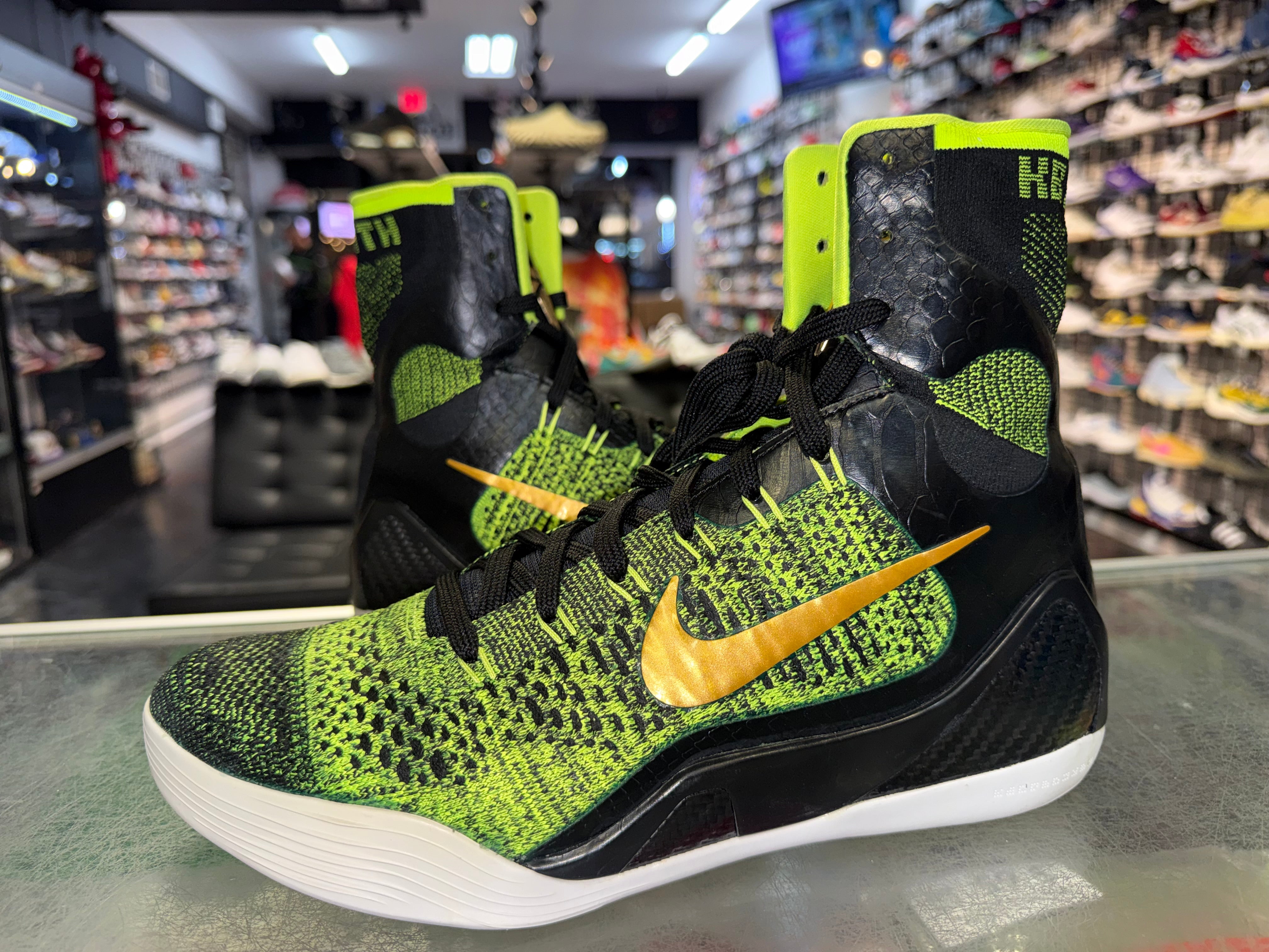 Size 9.5 Kobe 9 Elite Team "Victory"