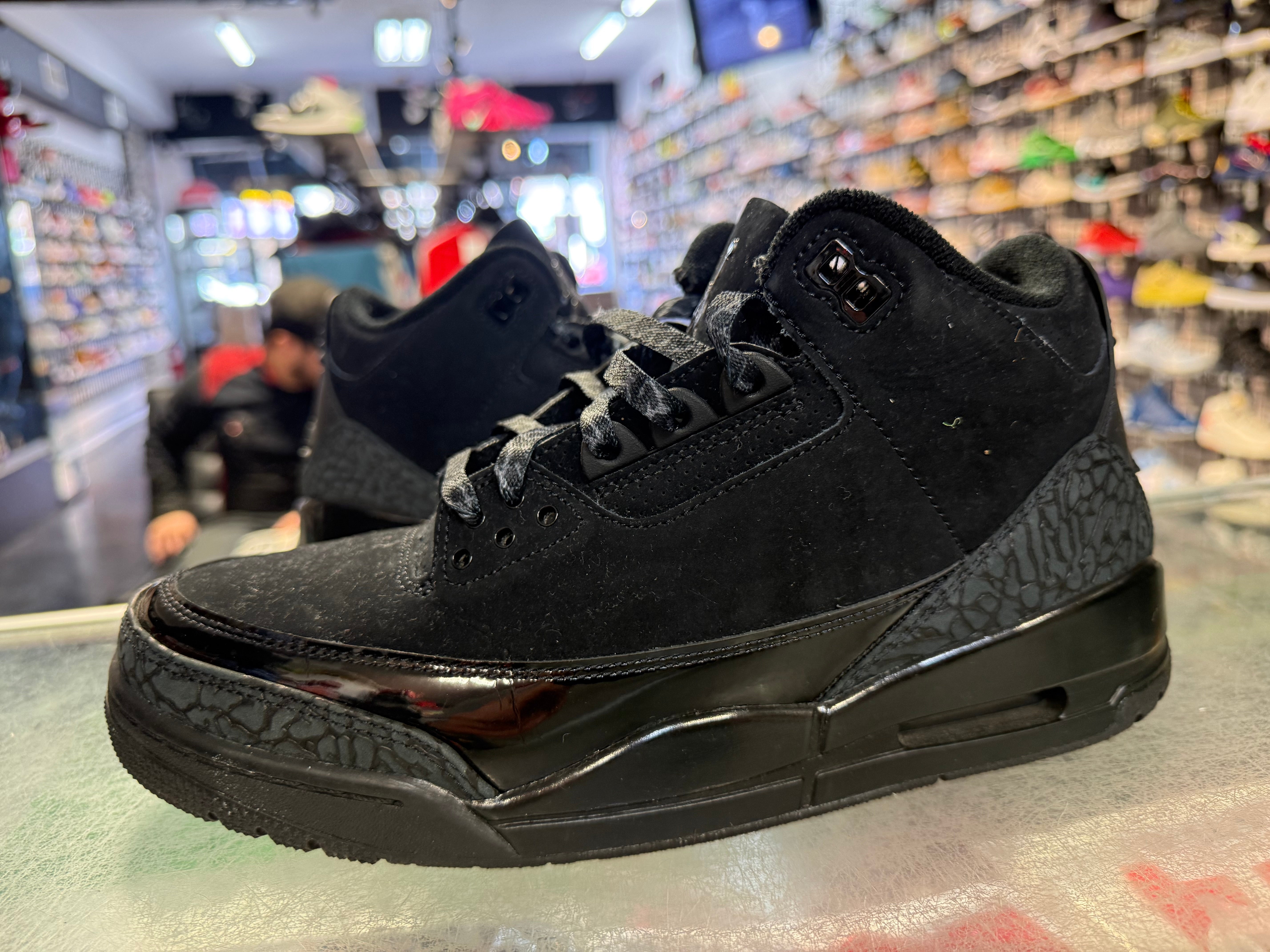 Size 9 Air Jordan 3 "Black Cat"