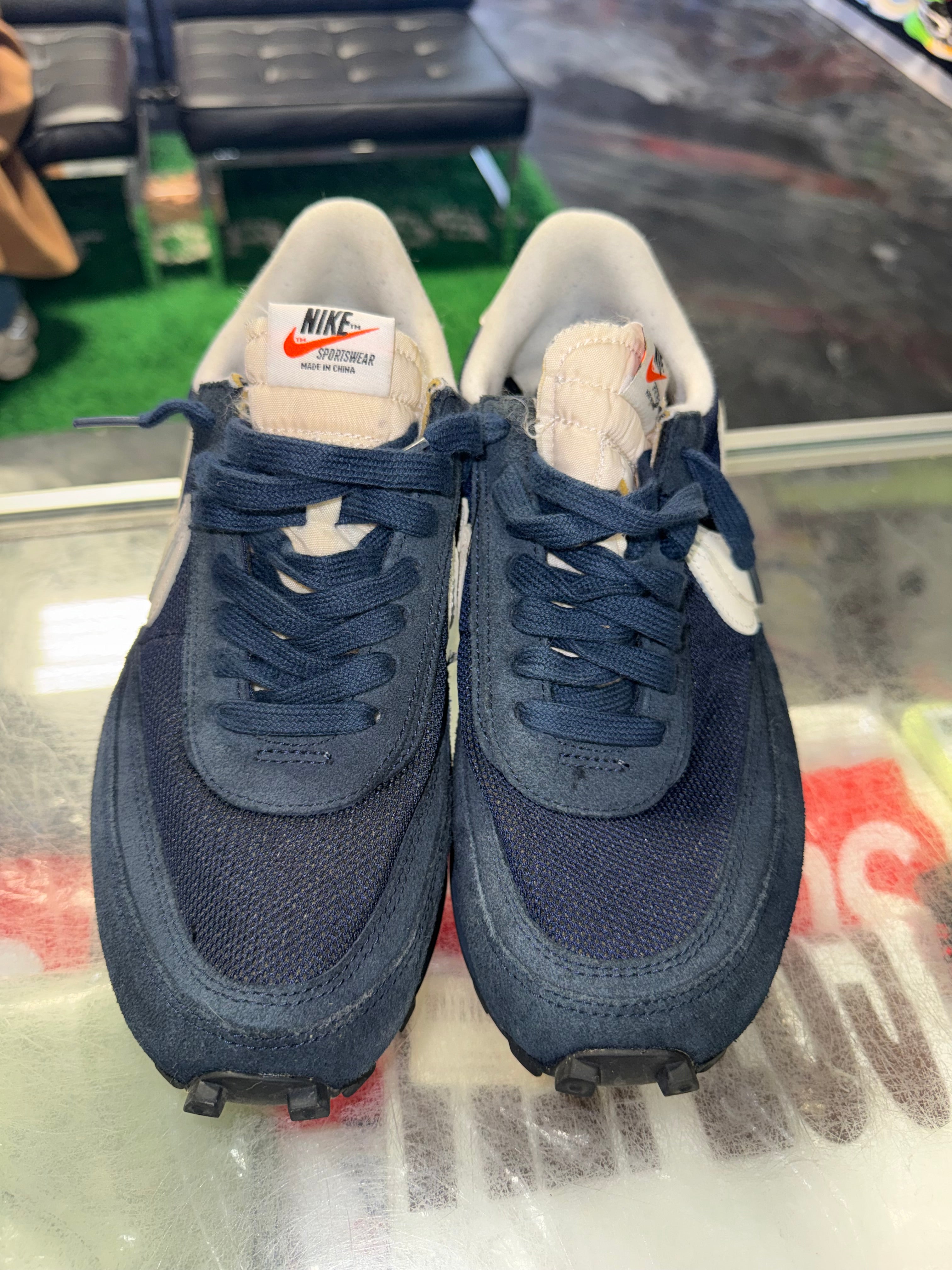 Size 8.5 Sacai Waffle Fragment "Blue" - NB