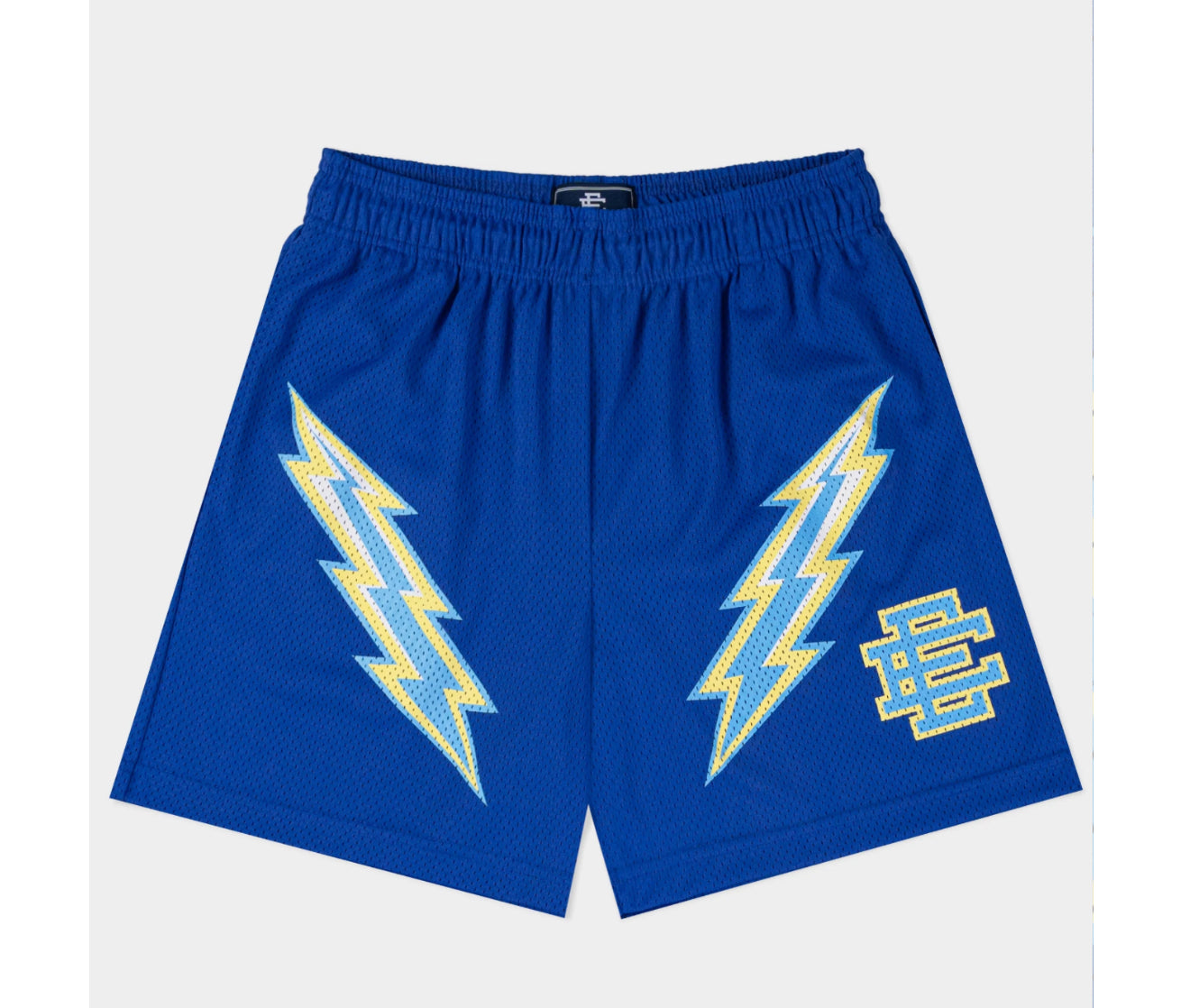 Size XL Eric Emanuel EE Lightning Shorts “Dazzling Blue”