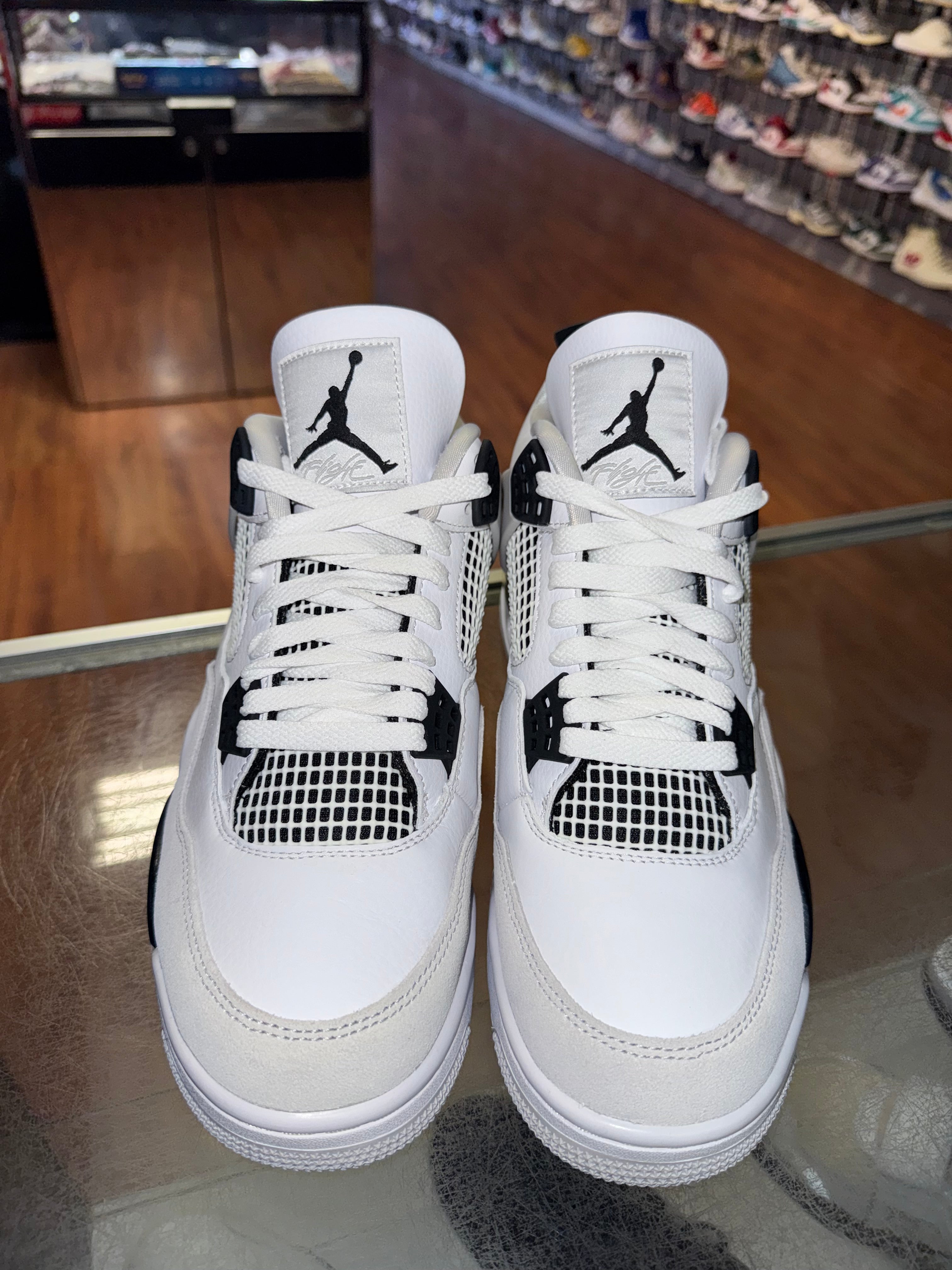 Size 9.5 Air Jordan 4 "Military Black" Brand New