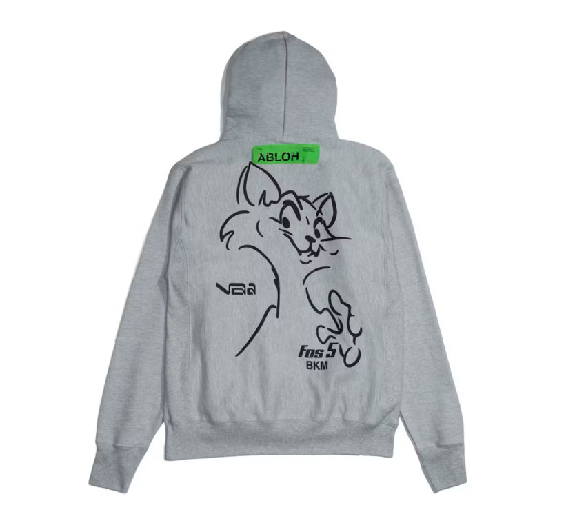 Size L Off White Champion FOS Hoodie “Grey”