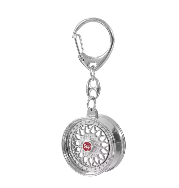 Supreme x BBS Wheel Keychain “Silver” Brand New
