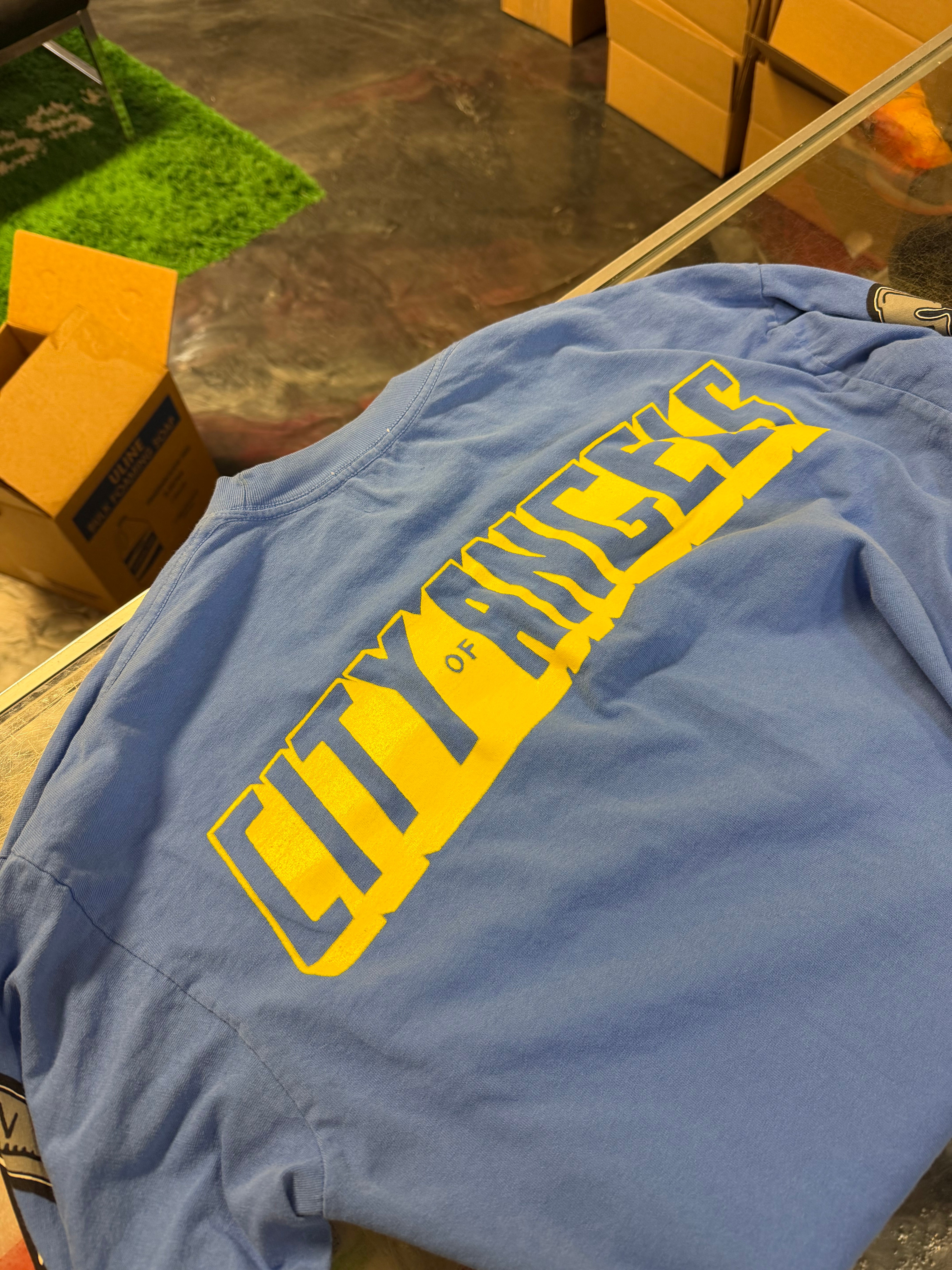 Large Warren Lotus Long Sleeve Blue